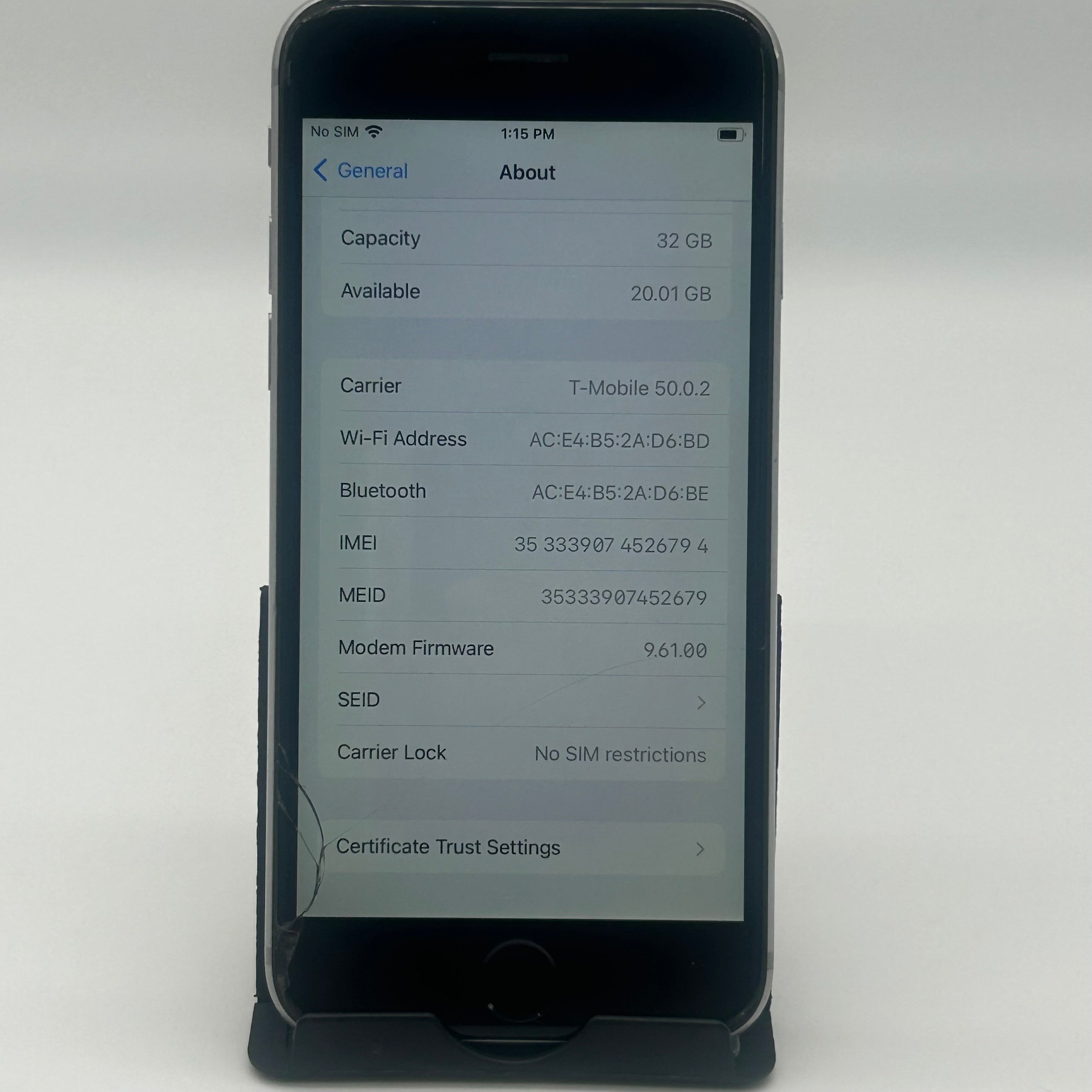 Apple iPhone 6s 32GB Gray Unlocked  - Cracked Screen