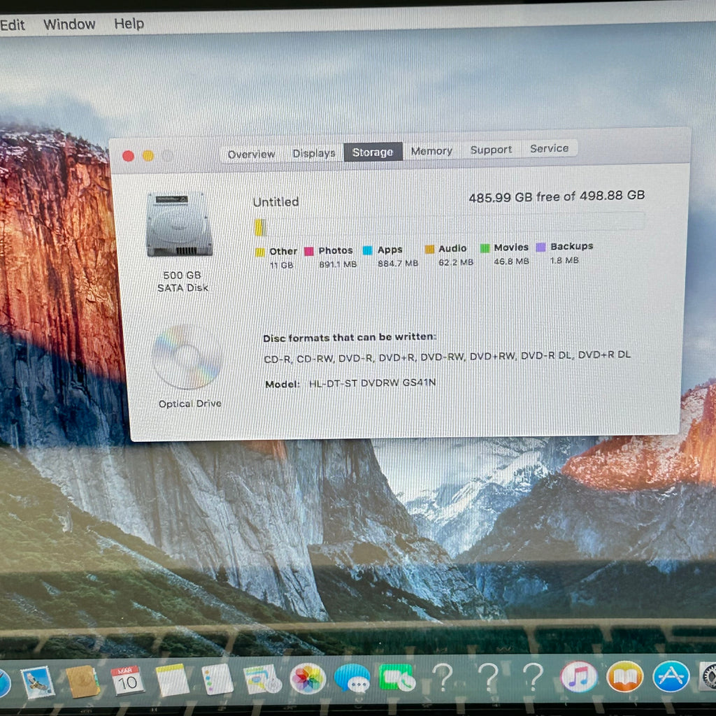 Apple MacBook Pro 13" A1278 i5 4GB RAM 512GB SSD 2012  - Used