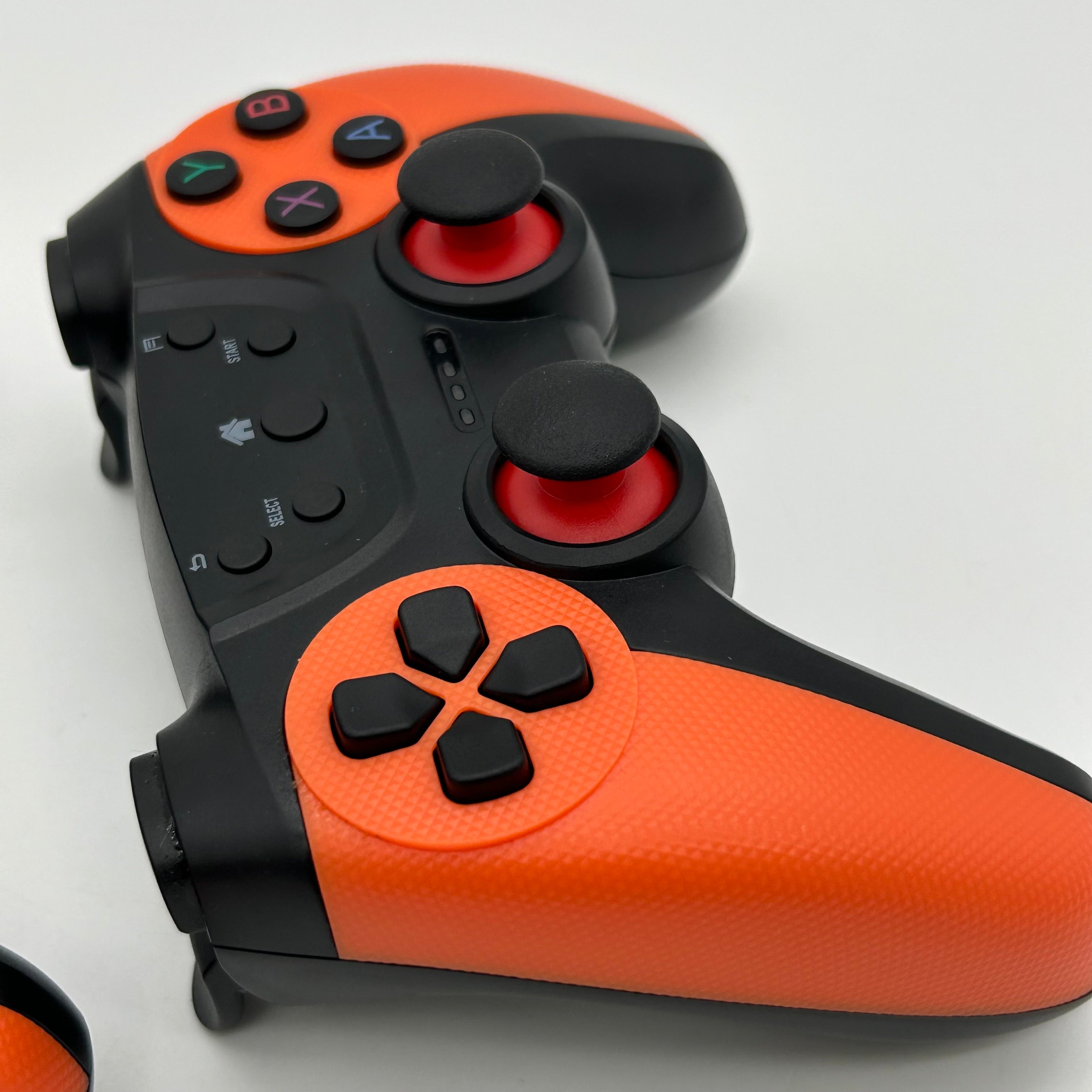 2.4G Wireless Controller Gamepad, 2 controllers, 1 game stick - M9 - Orange/Black