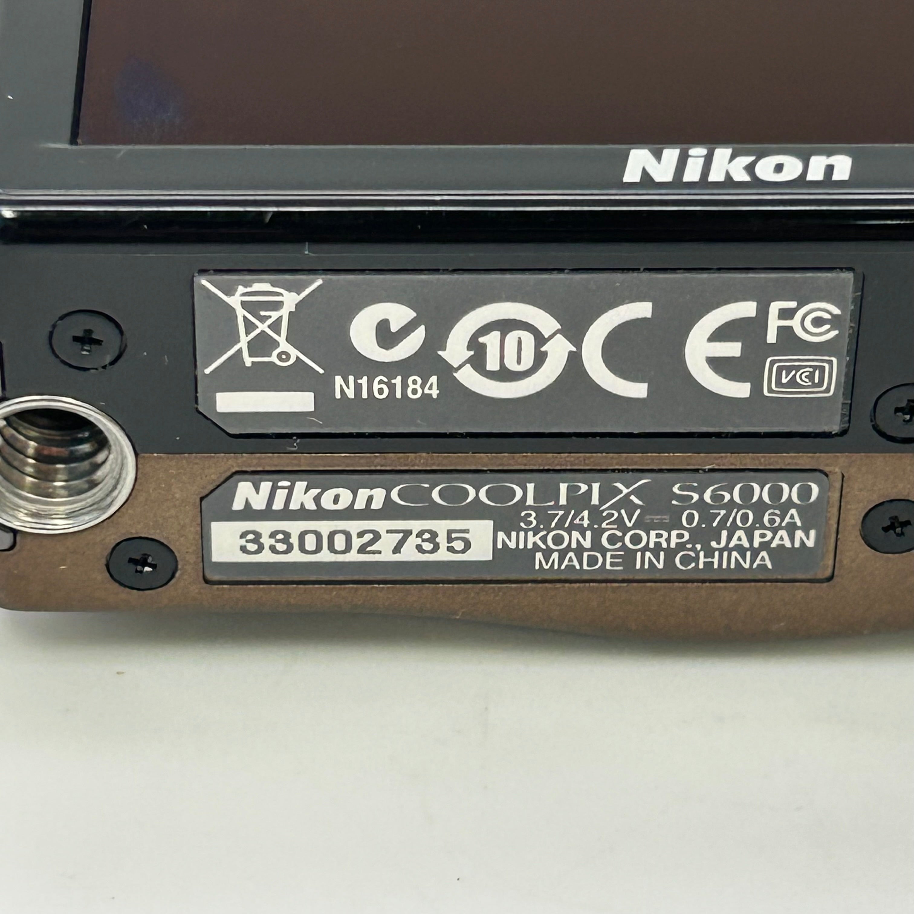 Nikon COOLPIX S6000 14.2MP Digital Camera Bronze - Bundle With Box & Case - VGC