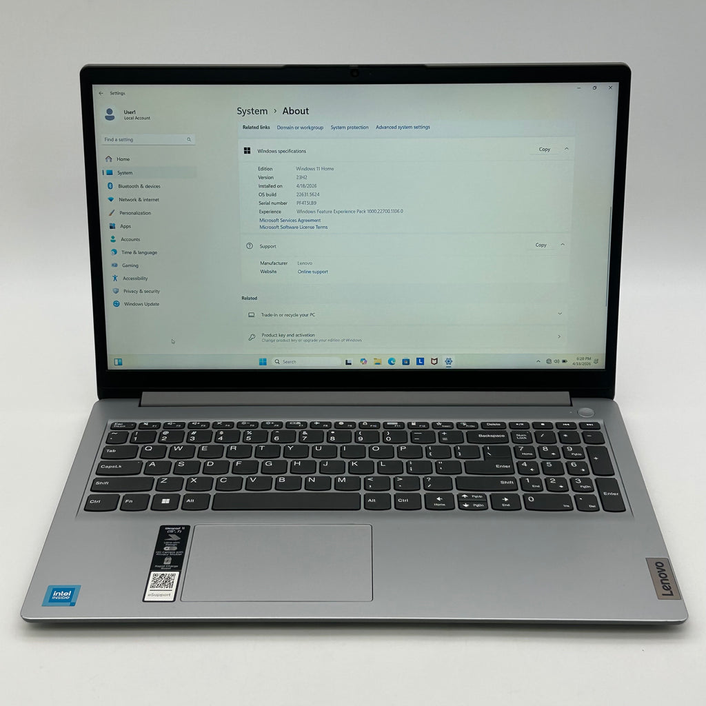 Lenovo IdeaPad 1 15IJL7 15.6" Laptop Intel Celeron N4500 20GB RAM 1TB SSD Gray