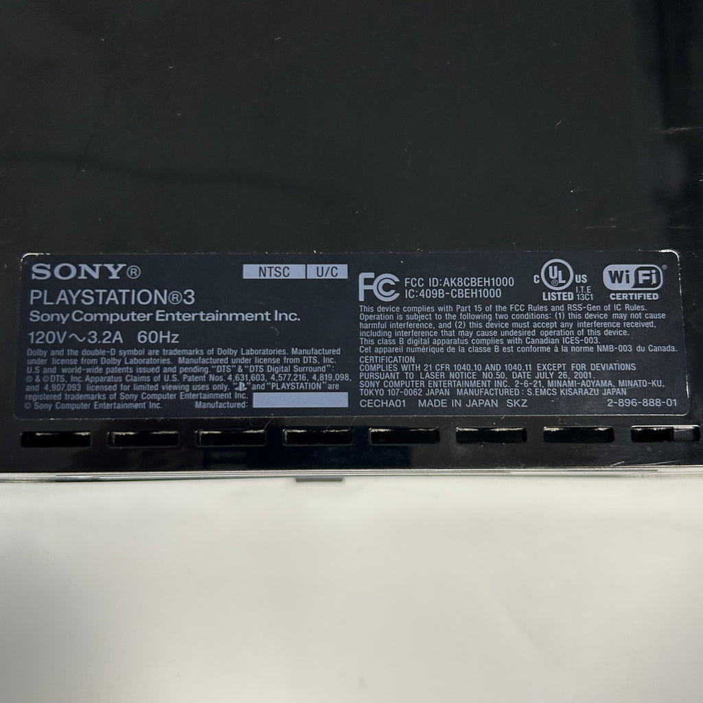 Sony PlayStation 3 Backward Compatible (CECHA01) 500GB Bundle:2 Controllers & 4 Games