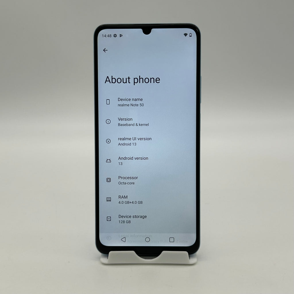 Realme Note 50 RMX3834 128GB Sky Blue (Read Description - Missing SIM Tray)