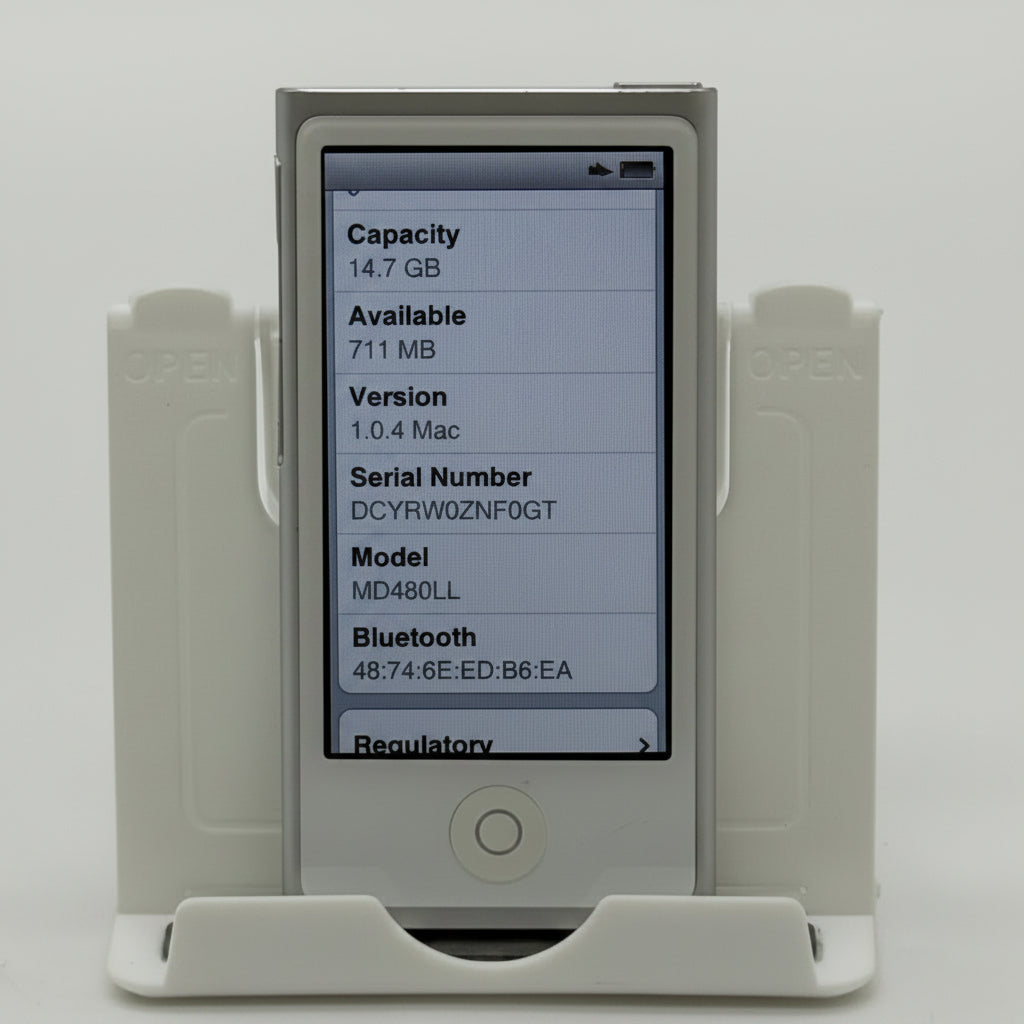iPod Nano 7th Gen Silver 16GB A1446 MD481LL