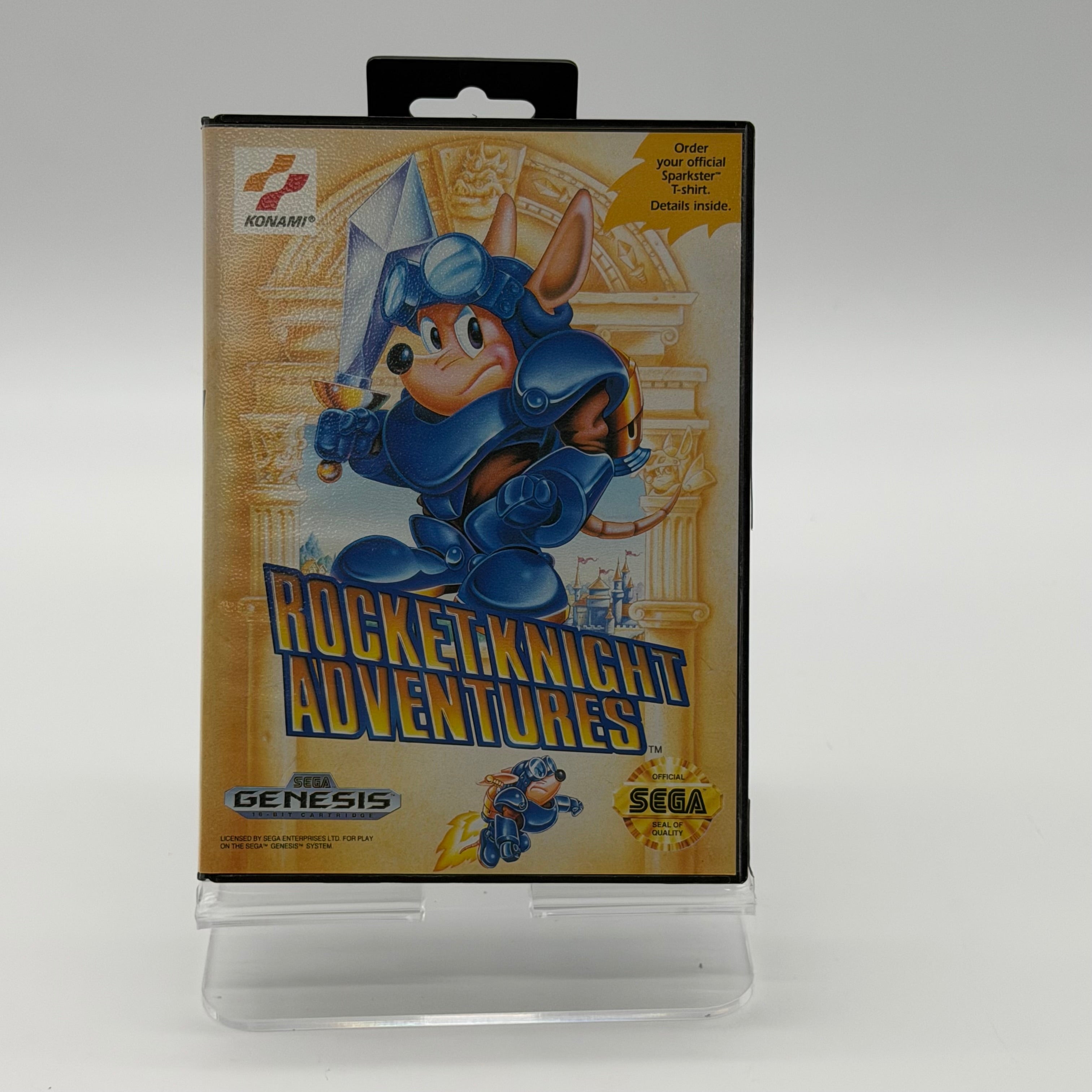 Sega Genesis Rocket Knight Adventures with Case and  Manual Inserts