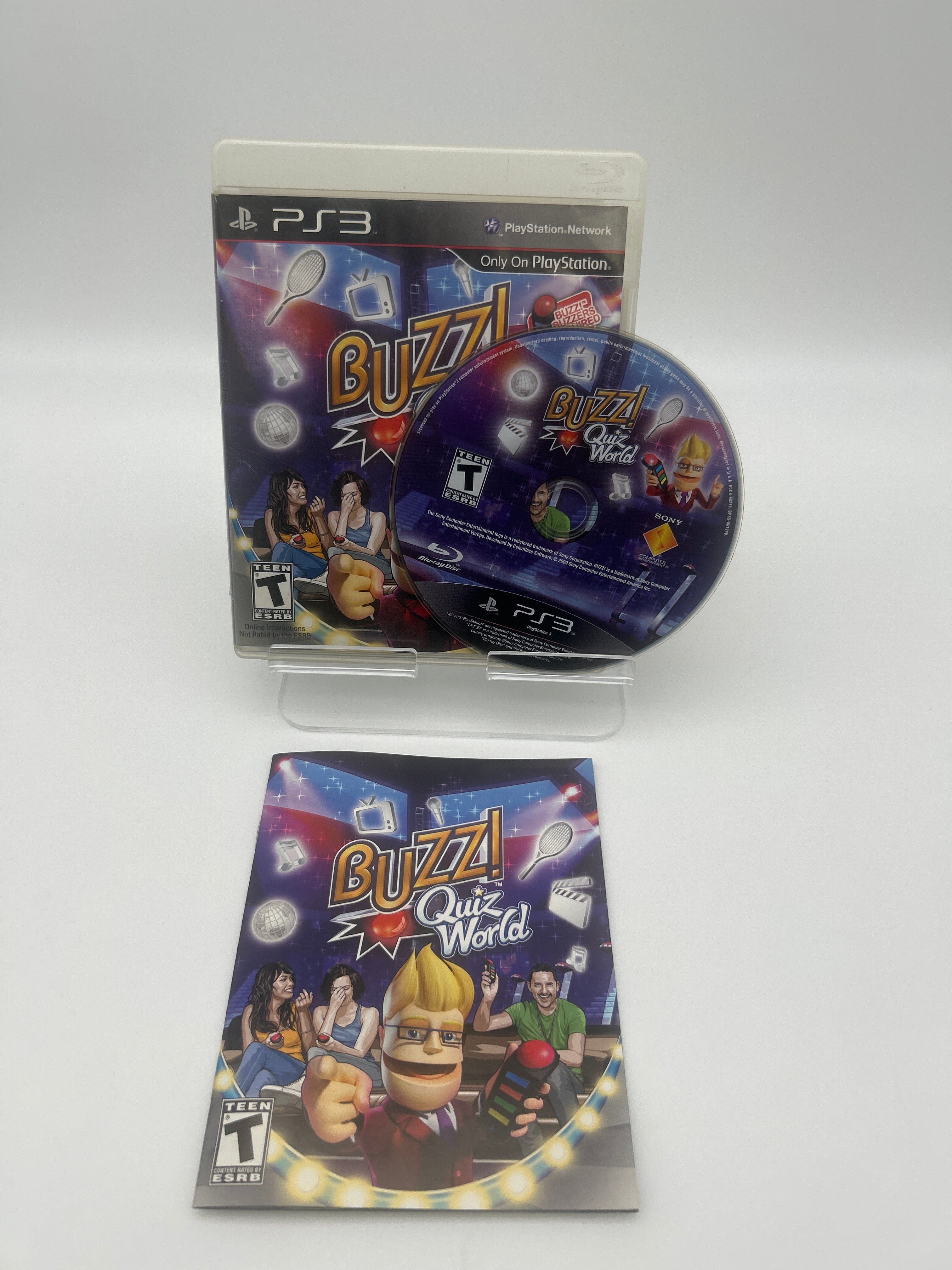 Buzz Quick World Playstation 3 PS3 with manual and box - Used