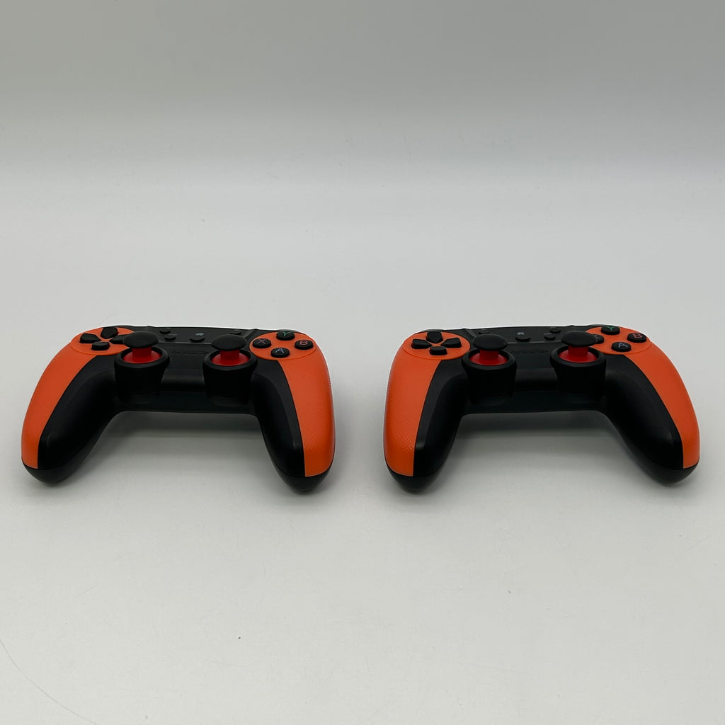 2.4G Wireless Controller Gamepad, 2 controllers, 1 game stick - M9 - Orange/Black