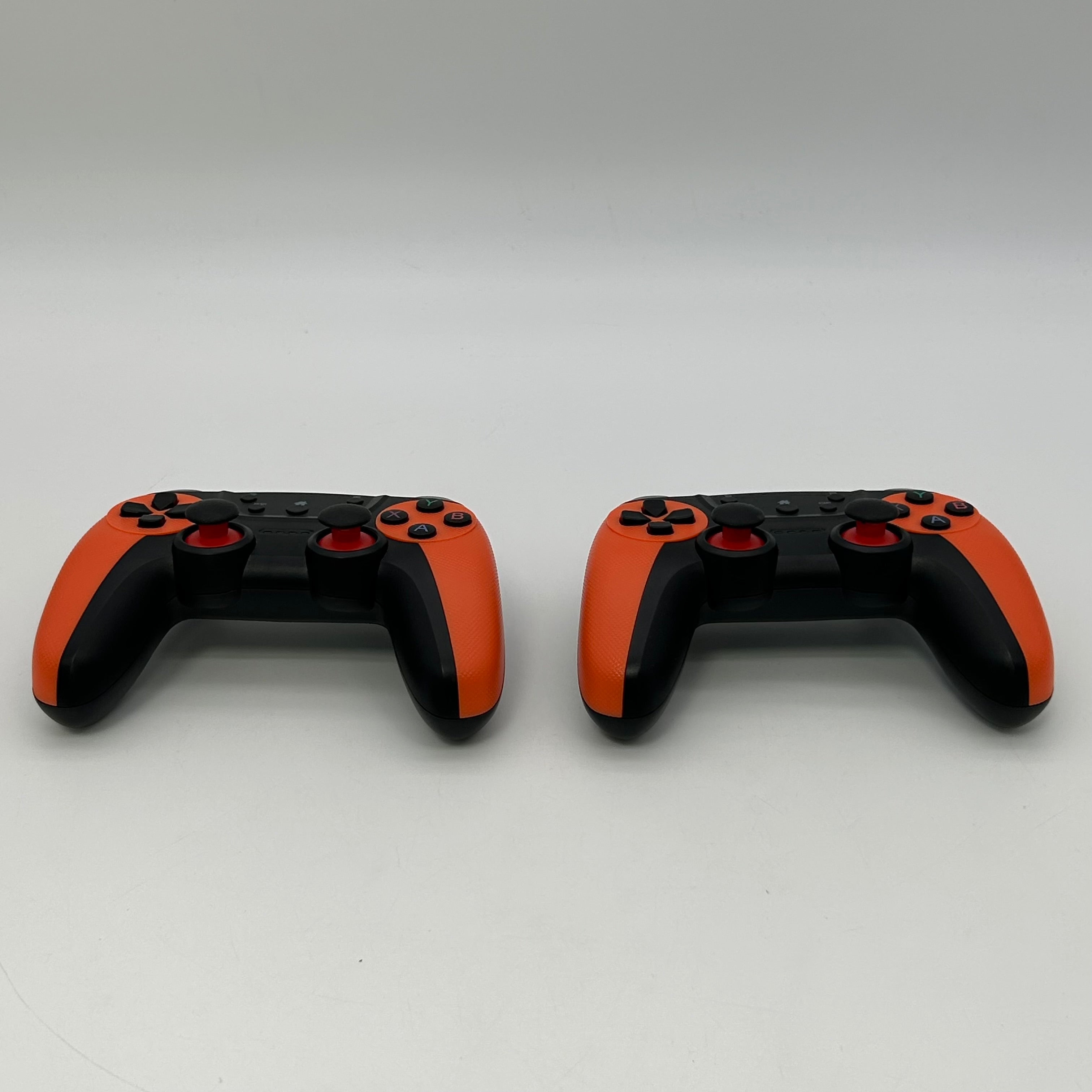 2.4G Wireless Controller Gamepad, 2 controllers, 1 game stick - M9 - Orange/Black