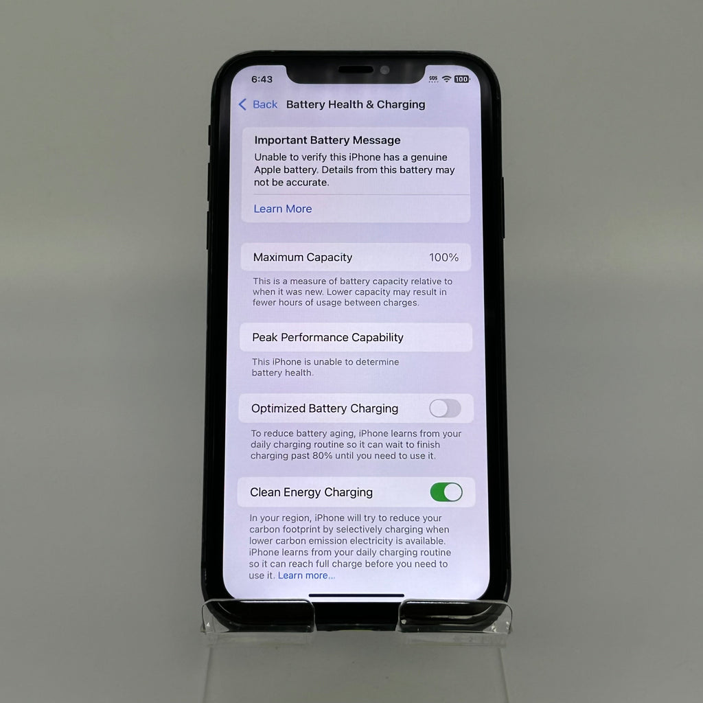 Unlocked  Apple iPhone XR 128GB Black MT3T2LL/A Battery Health 100% - Used
