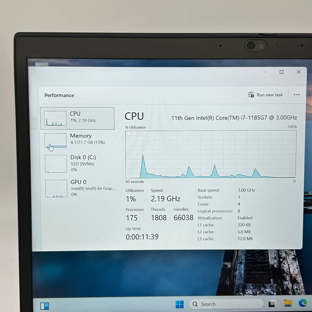 SOLD #1266 - Lenovo ThinkPad T14 -14-inch Laptop Intel Core i7-1185G7 32GB RAM 512GB NVMe SSD Windows 11 Pro