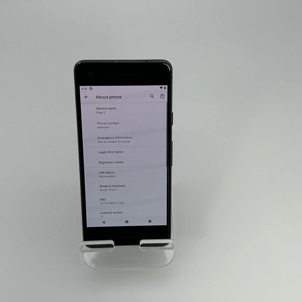 Google Pixel 2 5.0” 64GB Black Unlocked Phone - Used