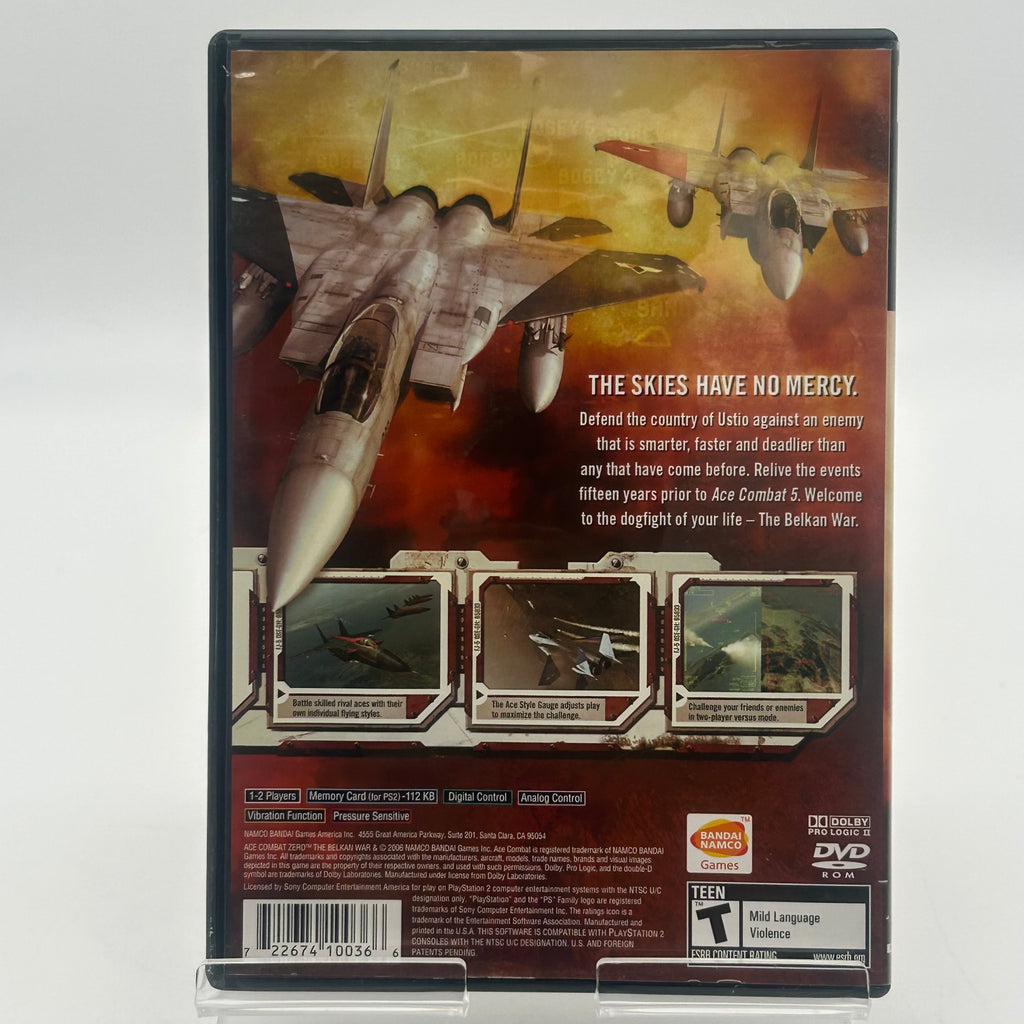 Sony PlayStation 2 Ace Combat Zero: The Belkan War w/ Case and Manual