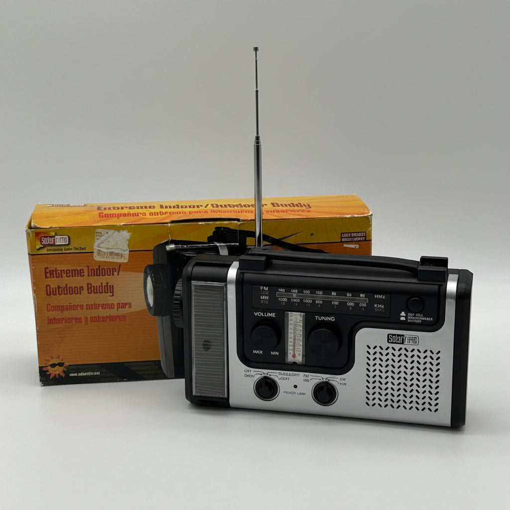Solarrific R1001 Extreme Emergency Radio Solar Hand-Crank AM/FM/SW/WB Complete
