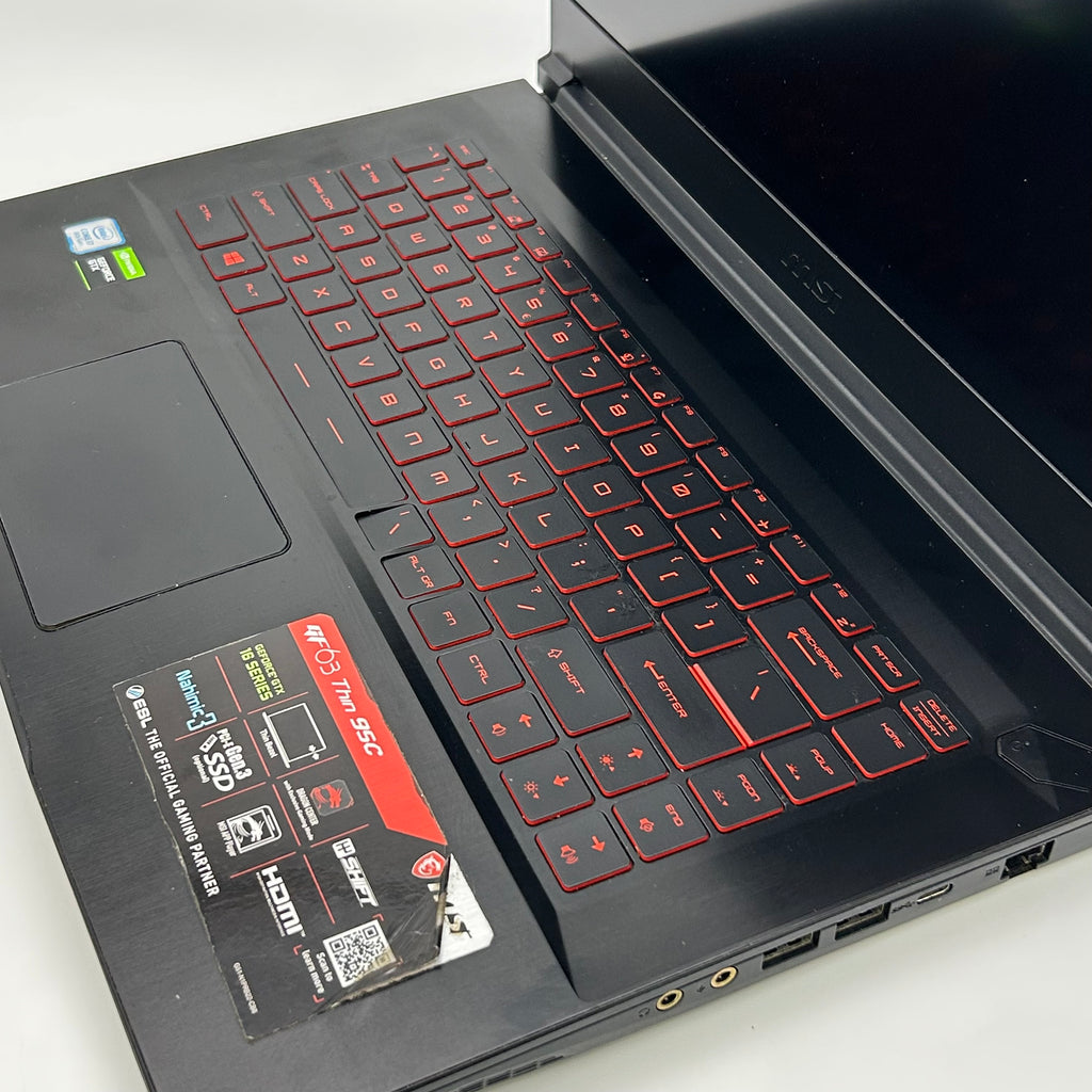 MSI GF63 Thin 15.6" Gaming Laptop | i7-9750H | GTX 1650 | 512GB (Trackpad Issue) - Used