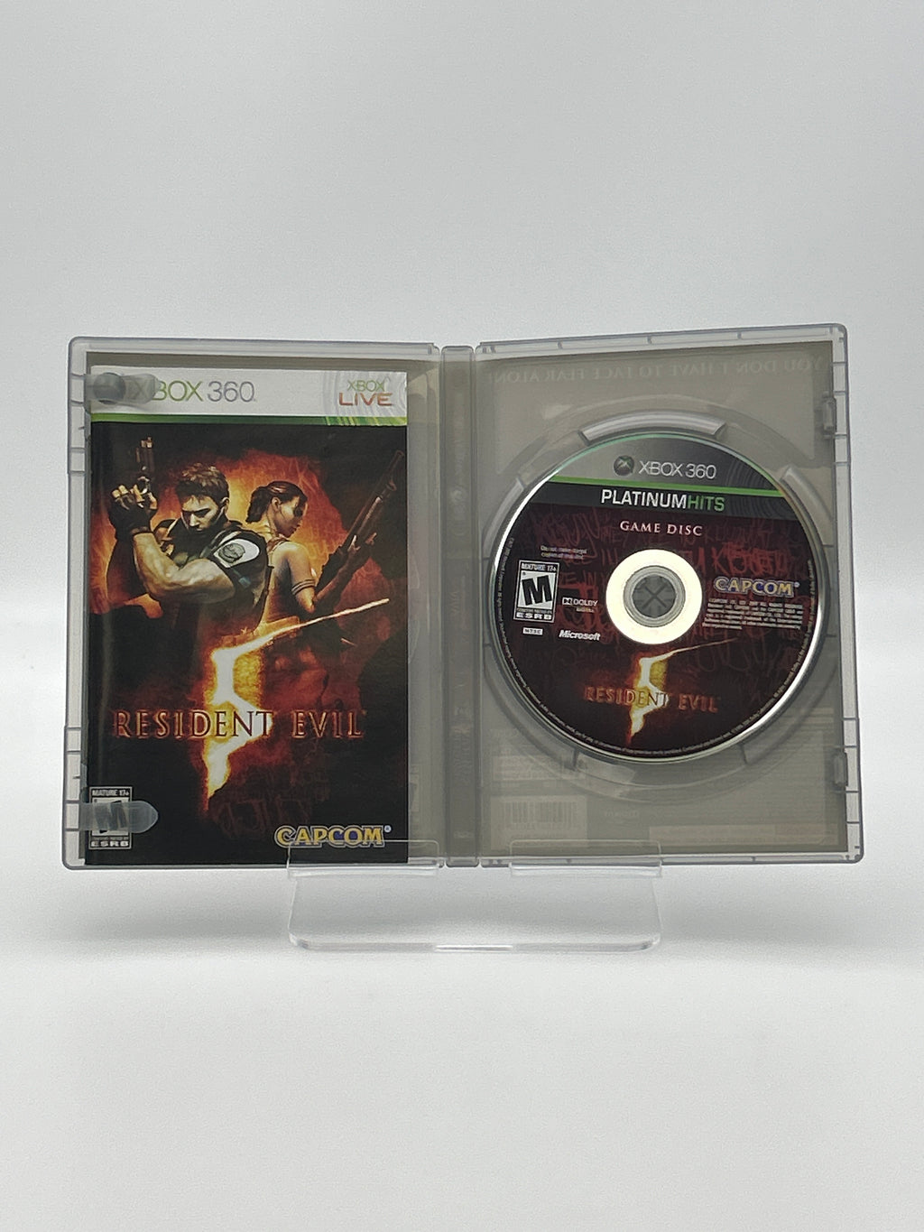 Microsoft Xbox 360 Resident Evil 5 Game With Manual and Case - Used
