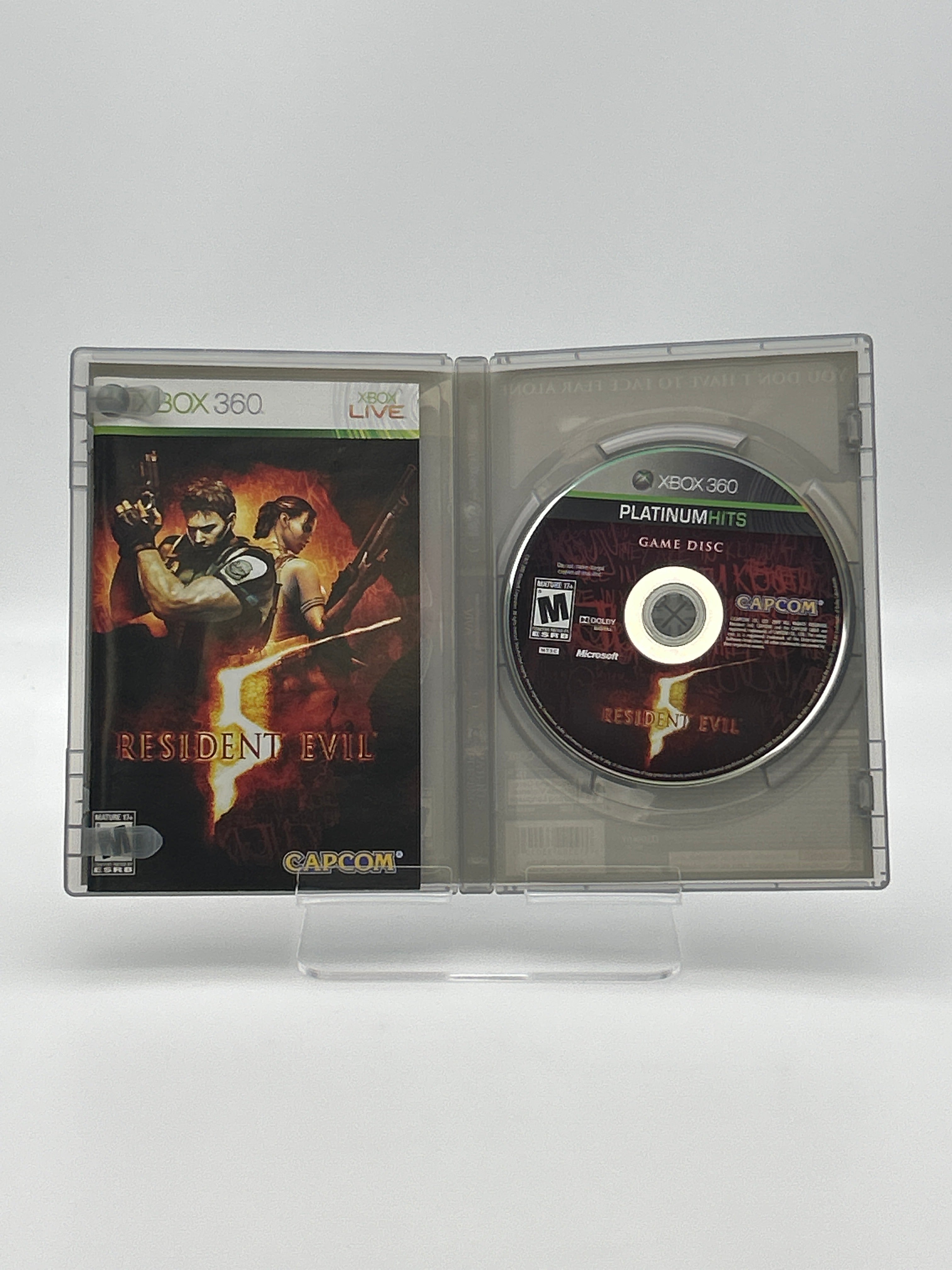 Microsoft Xbox 360 Resident Evil 5 Game With Manual and Case - Used