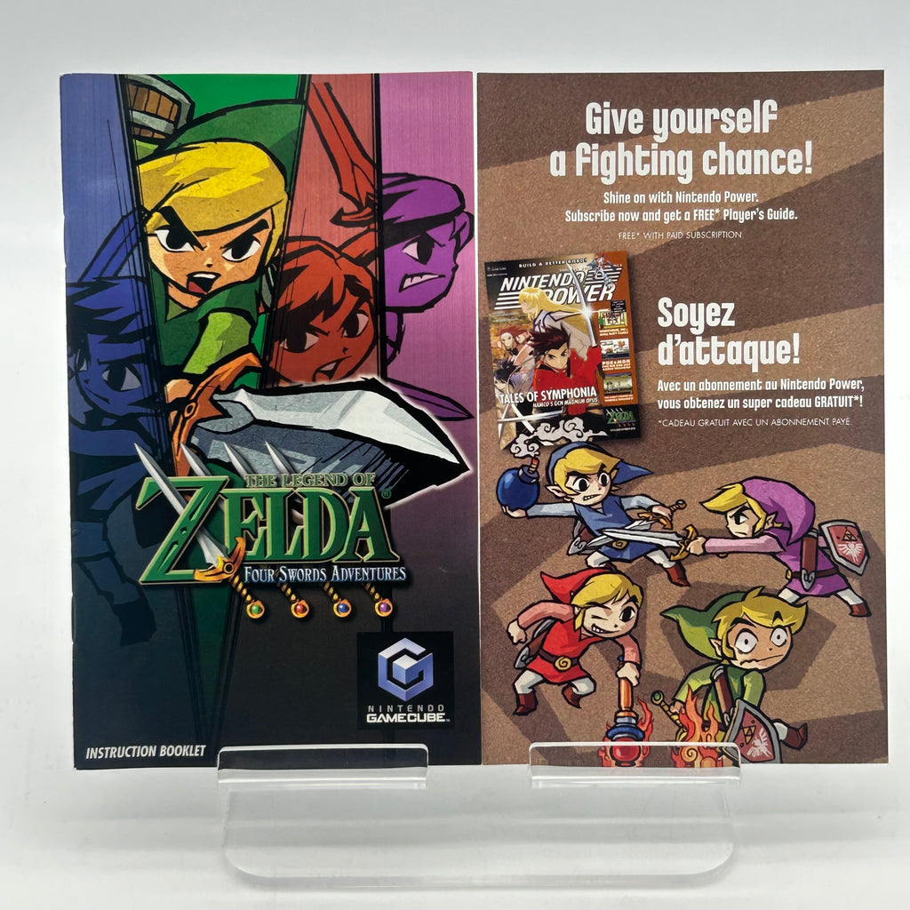 The Legend of Zelda: Four Swords Adventures Nintendo GameCube w/ Case and Manual