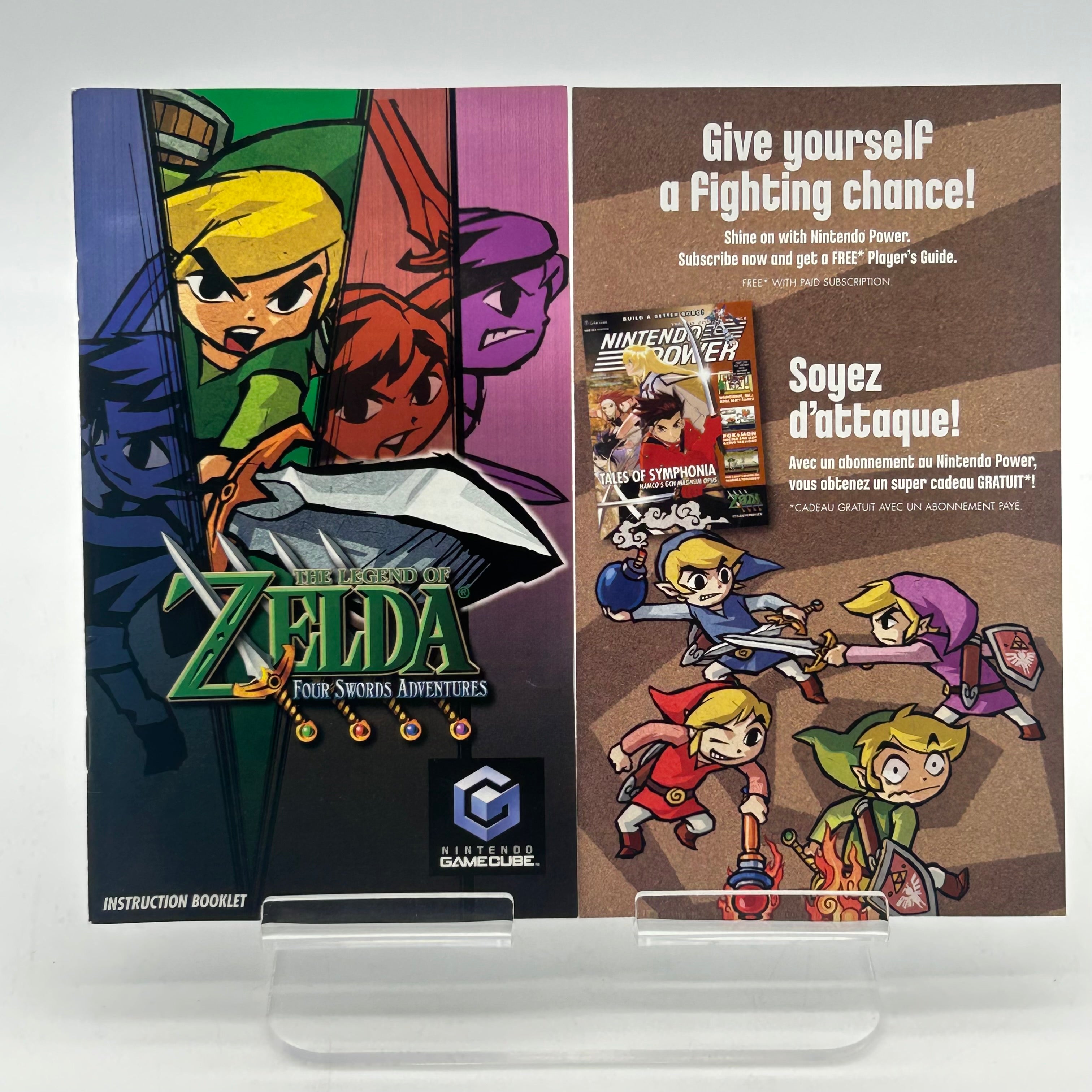 The Legend of Zelda: Four Swords Adventures Nintendo GameCube w/ Case and Manual