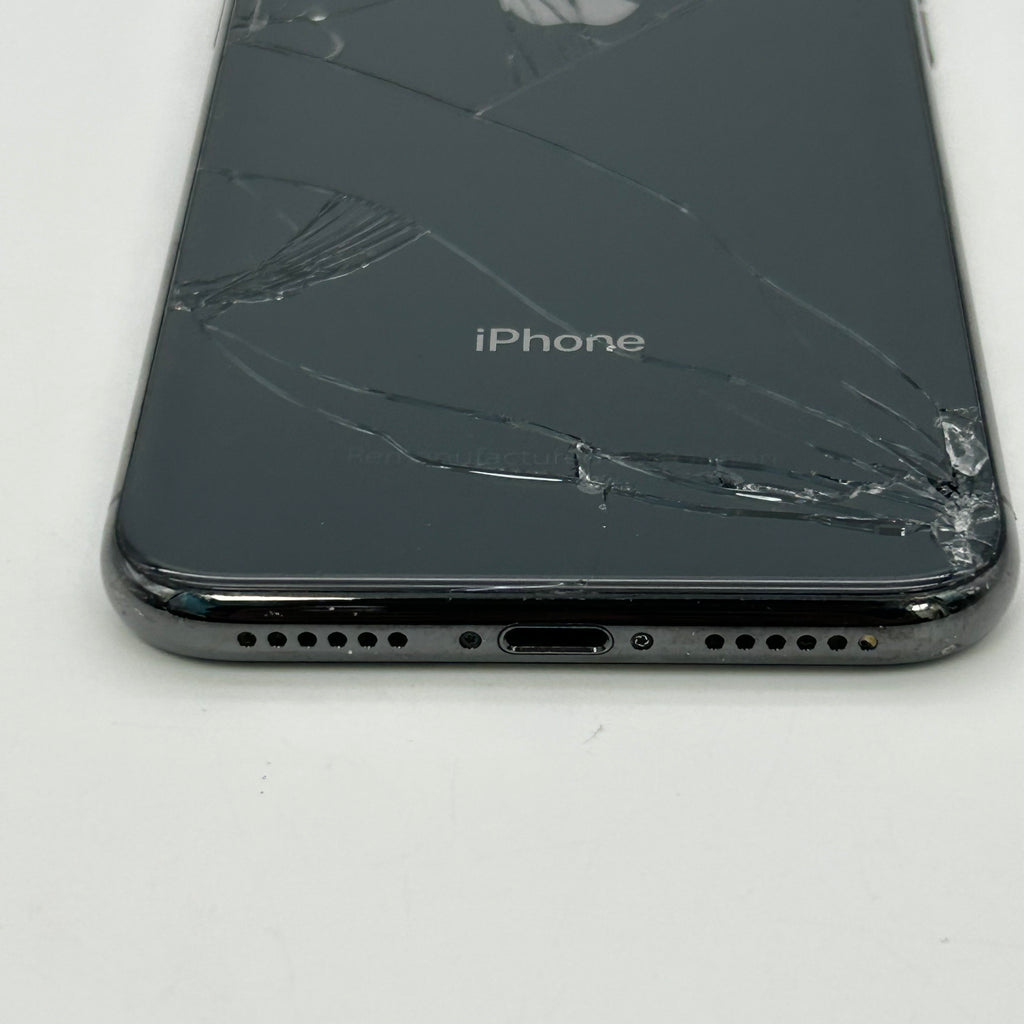 Apple iPhone X - 64GB - Space Gray (Unlocked) MQCK2LL/A CRACKED BACK