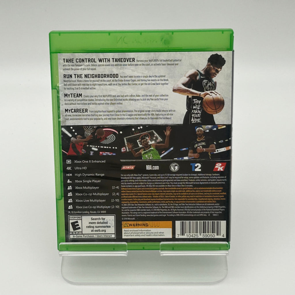 NBA 2K19 Xbox One With Manual and Case - Used