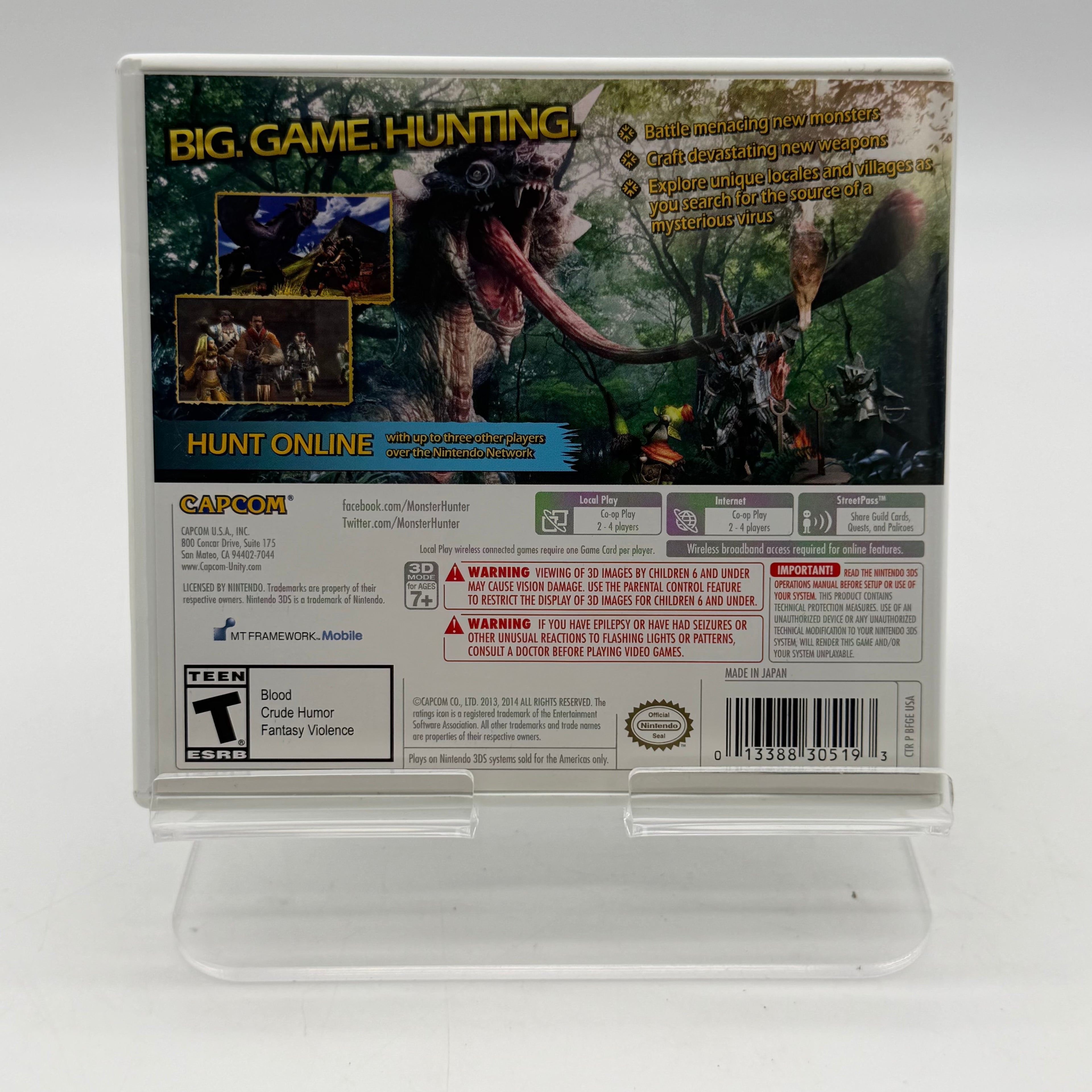 Monster Hunter 4 Ultimate (Nintendo 3DS) CIB with Manual