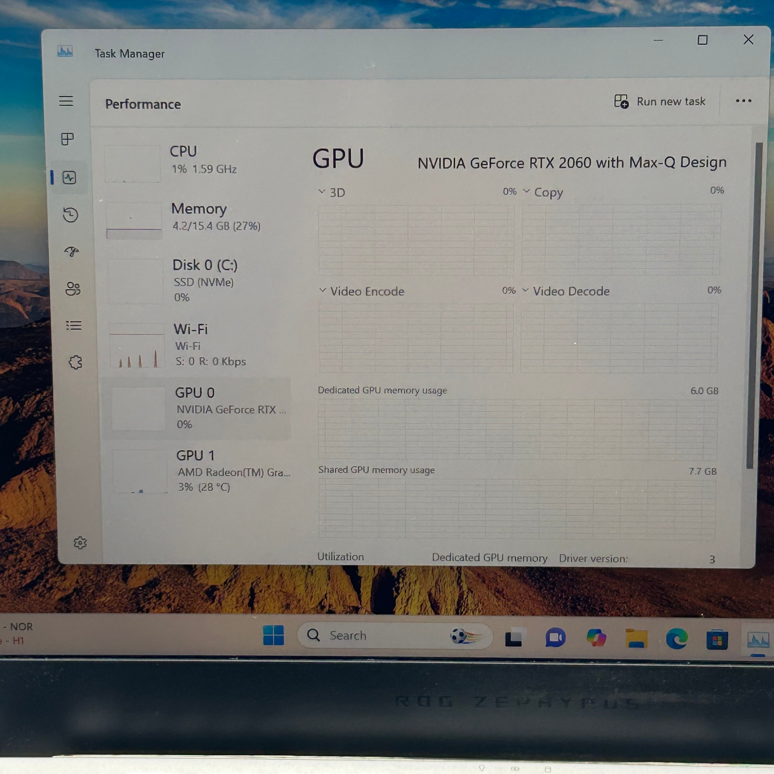 Asus ROG Zephyrus G14 GA401 14" Ryzen 9 4900HS 16GB RAM 1TB SSD GeForce RTX 2060