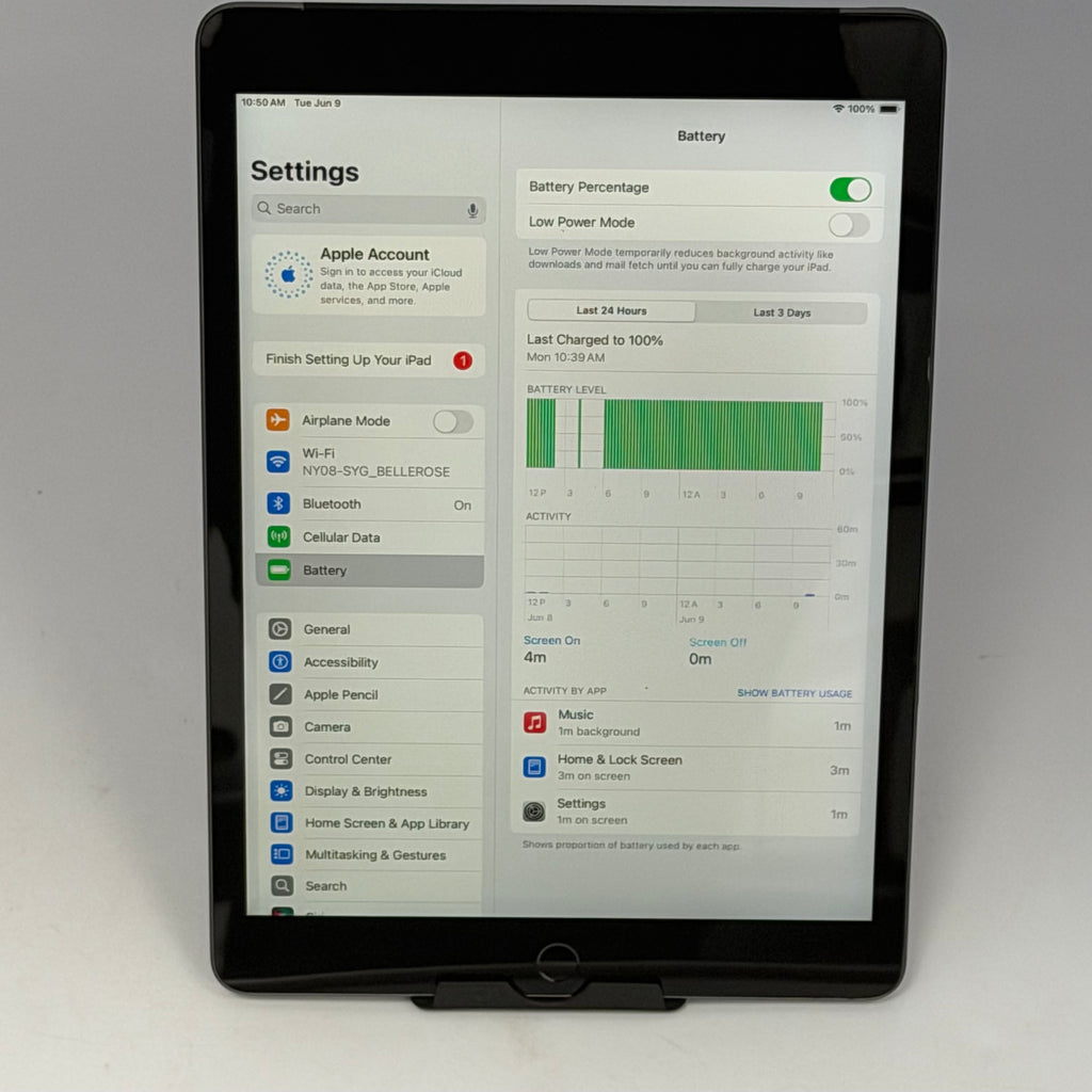 Apple iPad (9th Generation) A2603 64 GB, Wi-Fi+Cellular, 10.2 in - Space Gray