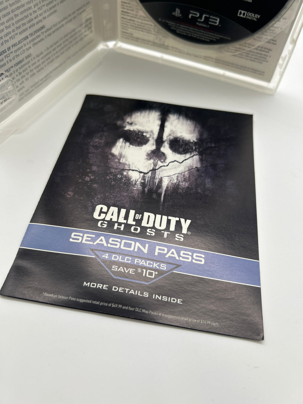 Playstation 3 Call of Duty Ghosts Video Game With Manual and Case - Used