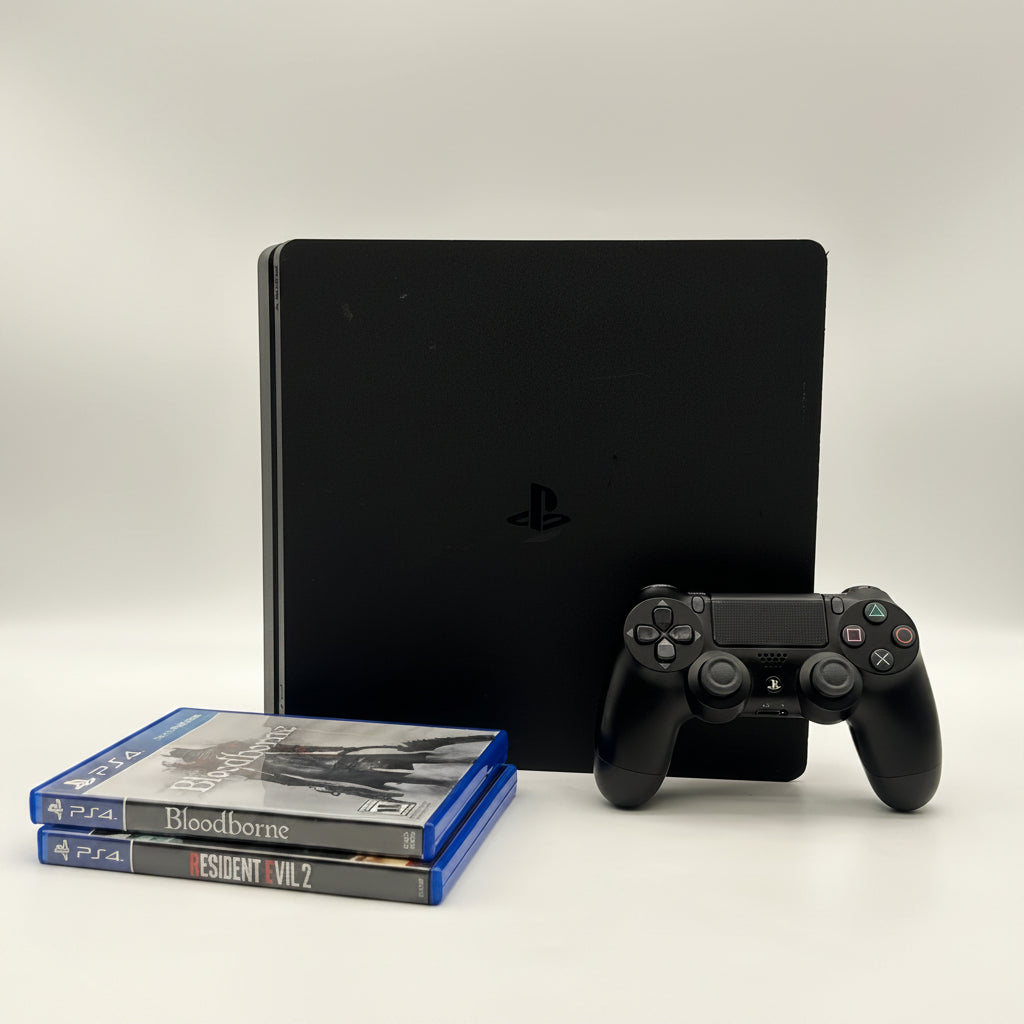 Sony PlayStation 4 PS4 Slim 1TB CUH-2215B Console Bundle Tested