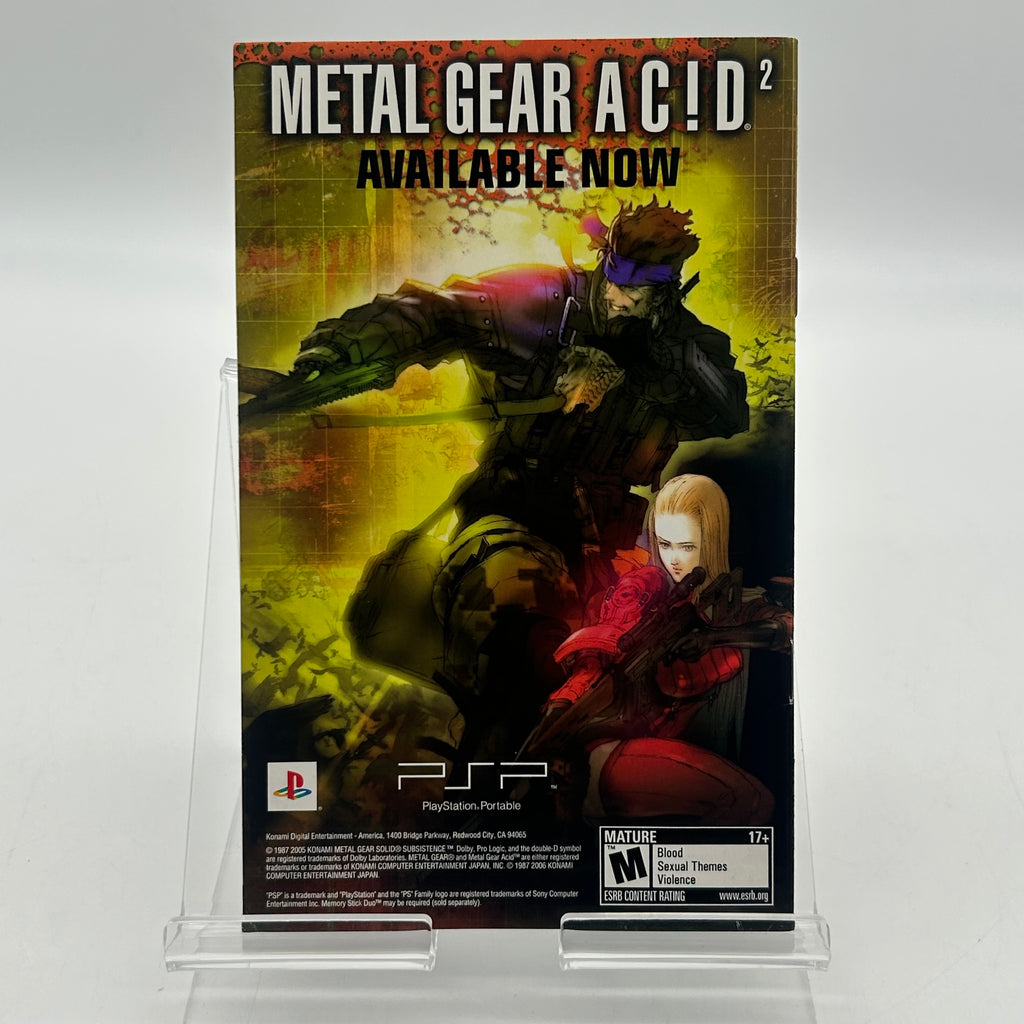 Playstation 2 Metal Gear Solid 3 Subsistence w/ Case & Manual