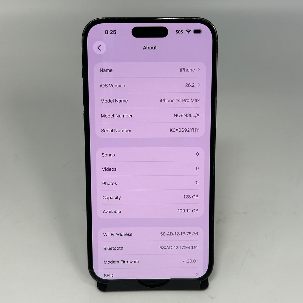 Apple iPhone 14 Pro Max, 128GB, Space Black, 84% BH *READ