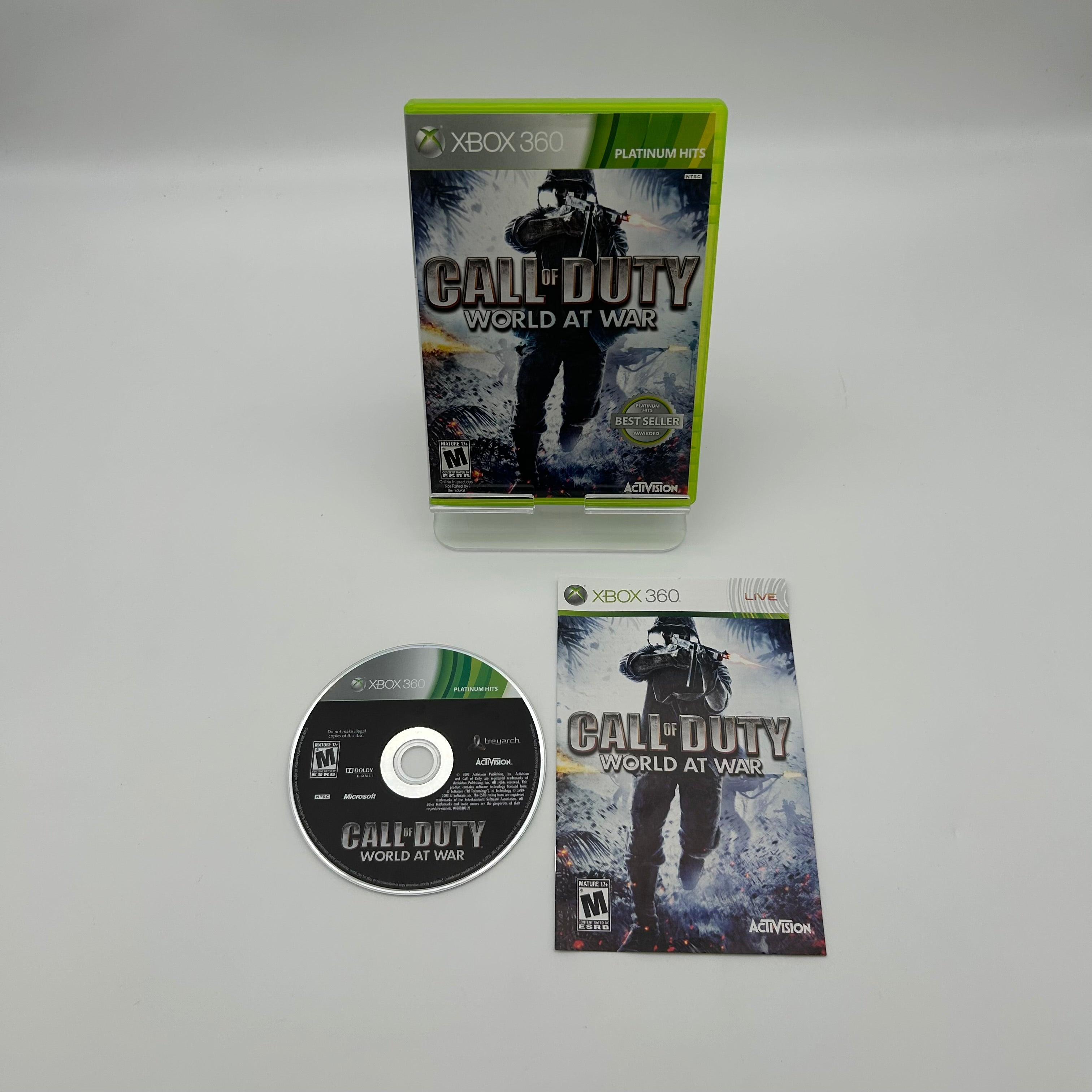 Call of Duty World at War Xbox 360 - Used With Box