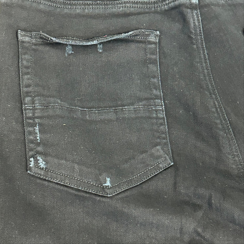 Amiri Men's Black Distressed Denim Skinny Jeans Size 36