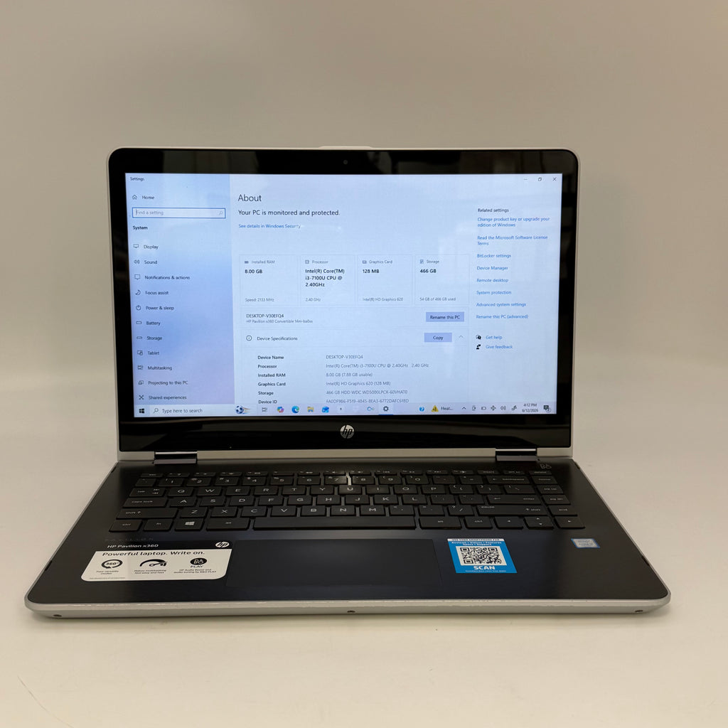 HP 14M-BA015DX 14-inch Core i3 2.4GHz 8GB RAM 512GB SSD Laptop Silver