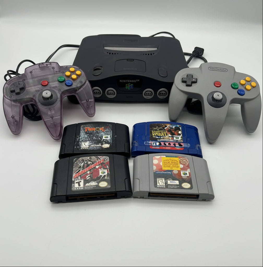 Nintendo 64 N64 NUS-001 1996 Bundle- Tested