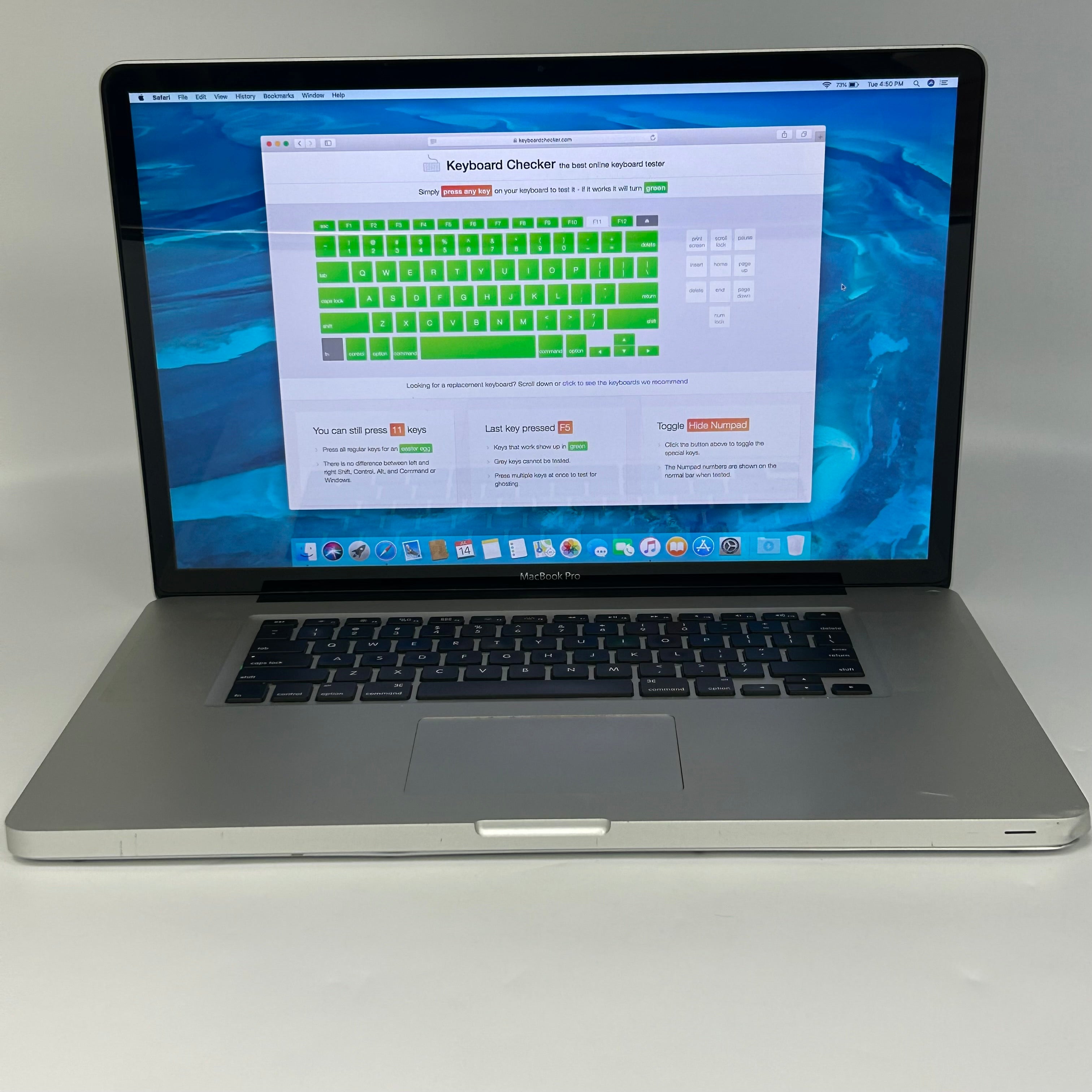 Apple Macbook Pro 17" A1297 Mid 2010 i7 2.2GHz 256GB SSD 4GB High Sierra
