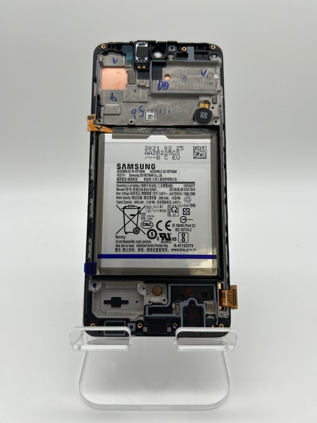 Samsung Galaxy A51 5G LCD Display Touch Screen + Frame and Battery Phone Repair - New Open Box