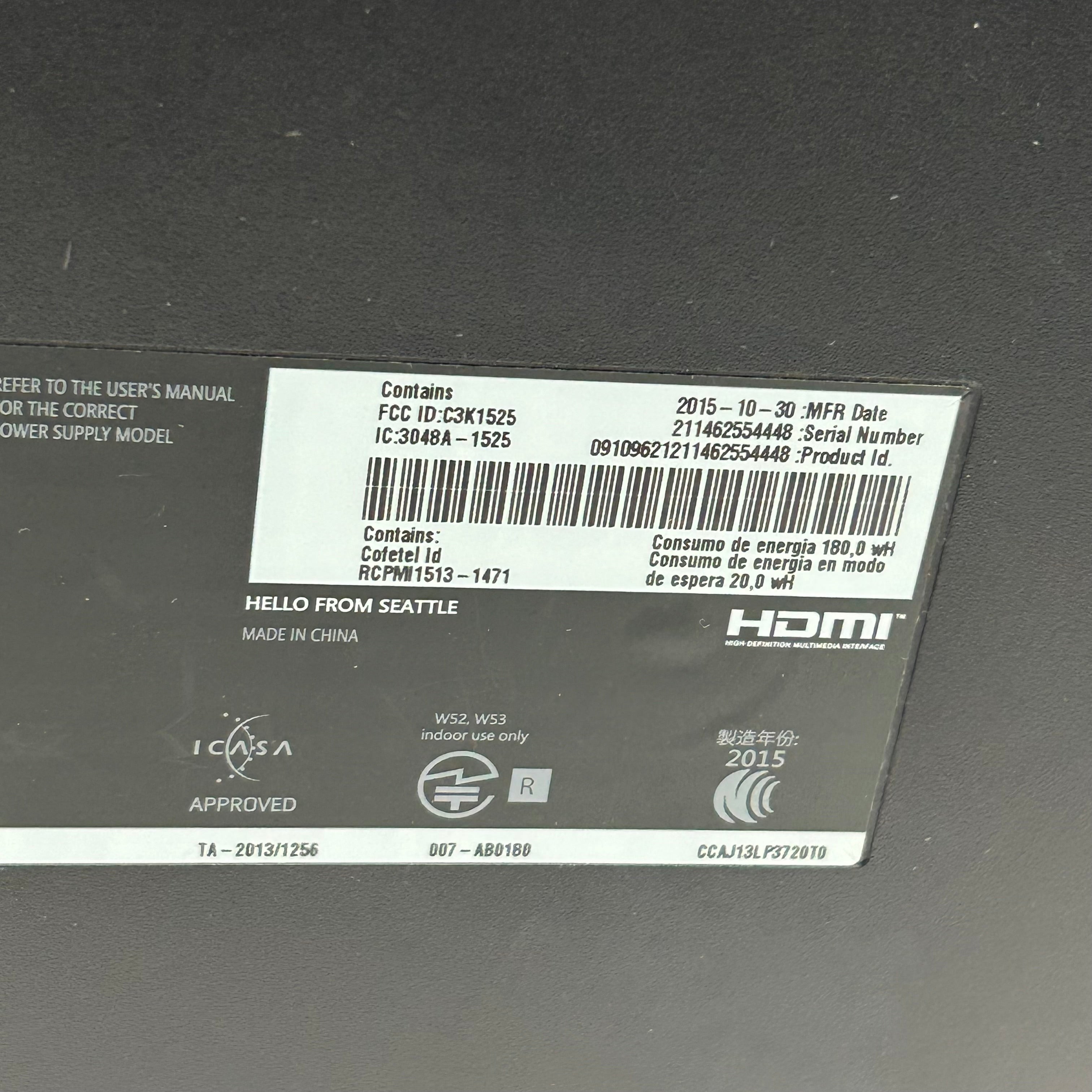 Microsoft Xbox One 1TB Console Gaming System Only Black 1540 W/ 4 Games Tested and Working