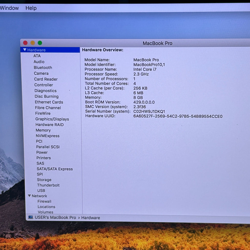 Apple MacBook Pro 15" A1398 Mid-2012 256GB SSD 8GB