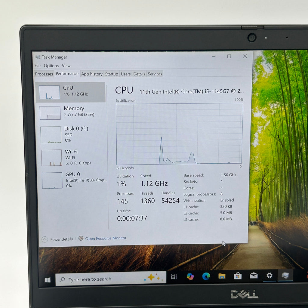 Dell Latitude 3420 14-inch Intel Core i5-1145G7 8GB RAM 256GB NVMe SSD Black