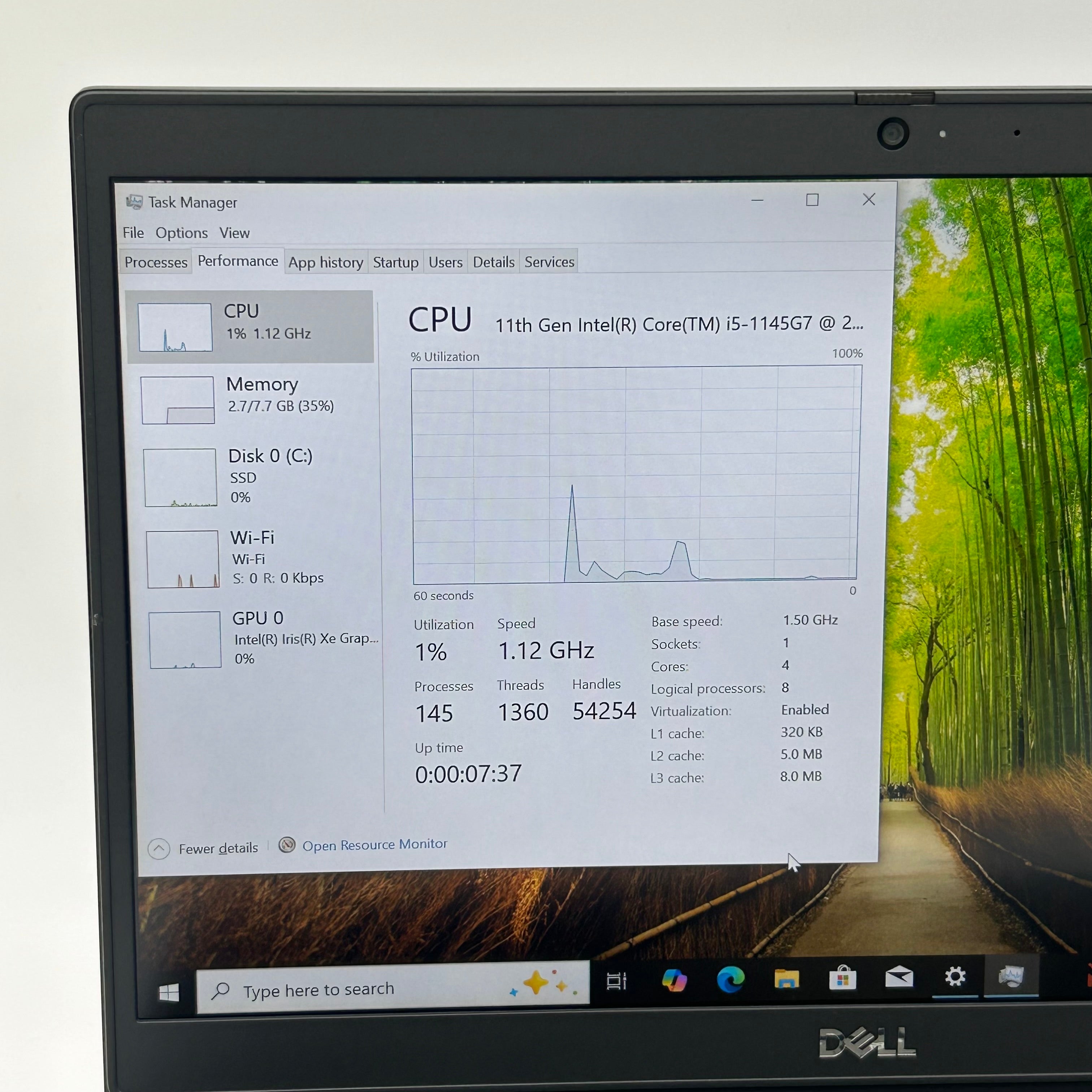 Dell Latitude 3420 14-inch Intel Core i5-1145G7 8GB RAM 256GB NVMe SSD Black