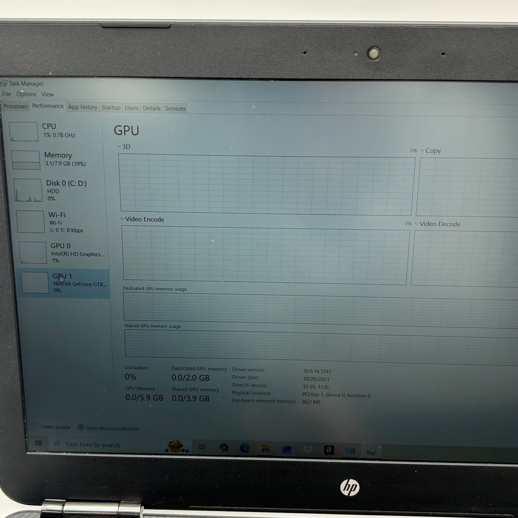 HP 15t-ax000 15-inch Core i7 6th Gen 8GB RAM 1TB Black Laptop - Used