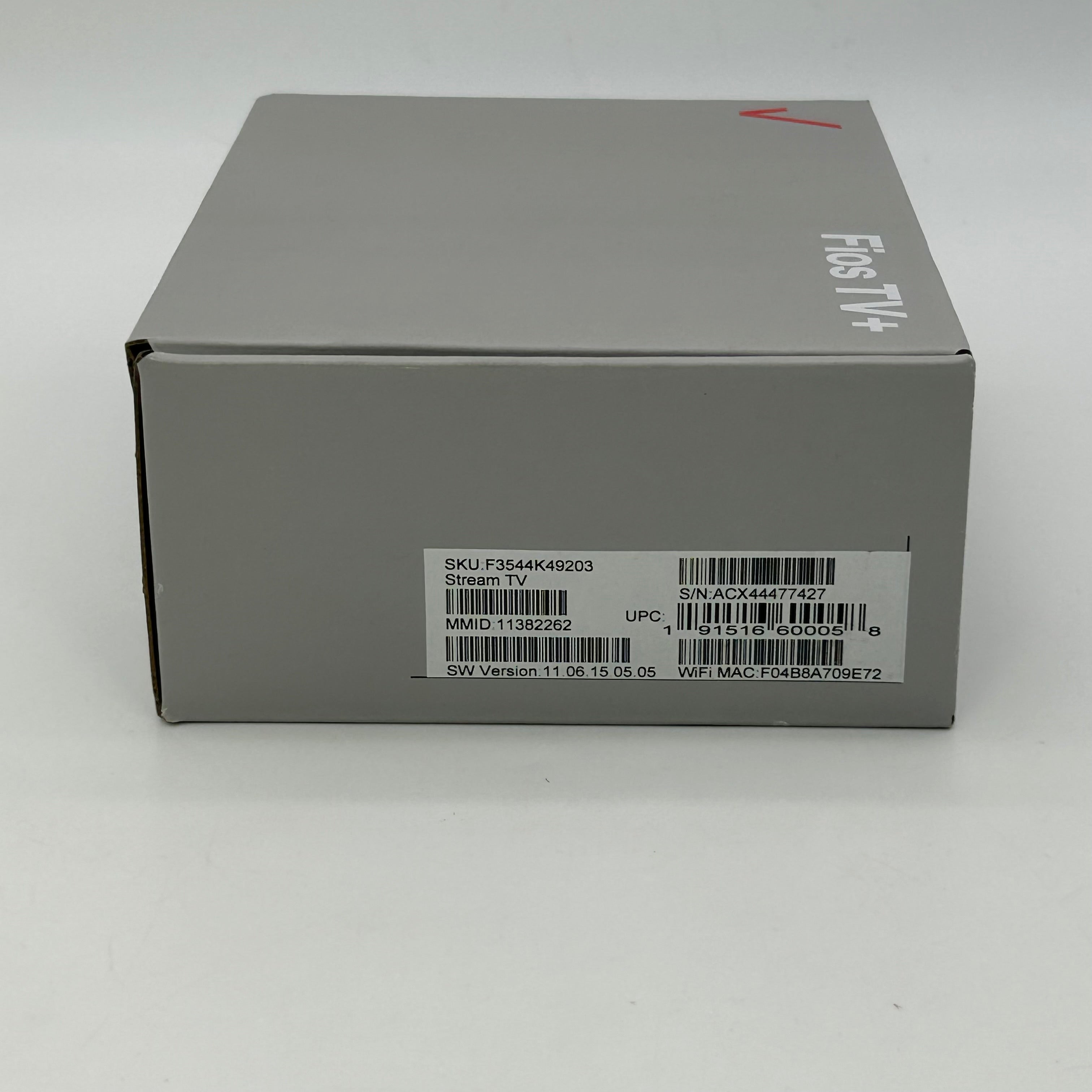 Verizon Stream TV Fios TV+ F3544K49203 MMID: 11382262
