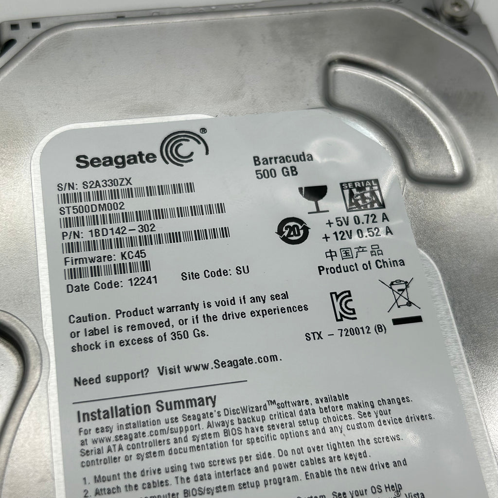 Lot of 11 Seagate Barracuda 500GB 3.5" SATA Hard Drives ST500DM002 UNTESTED