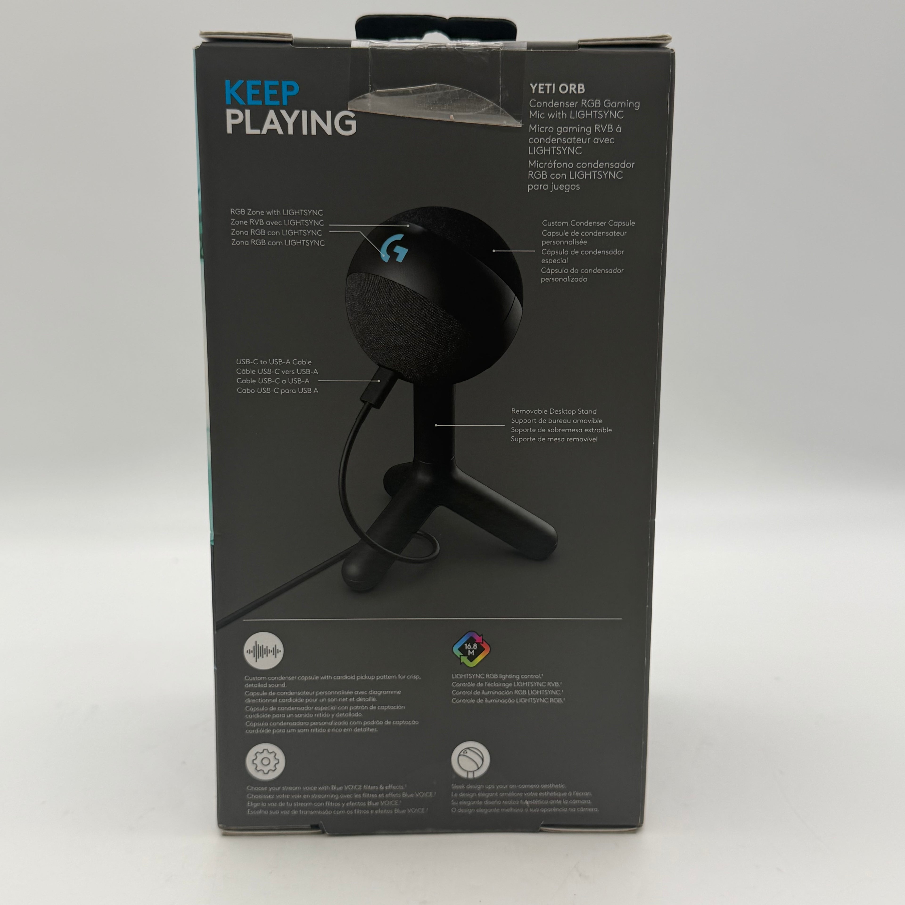 Logitech G Yeti Orb RGB USB Gaming Microphone