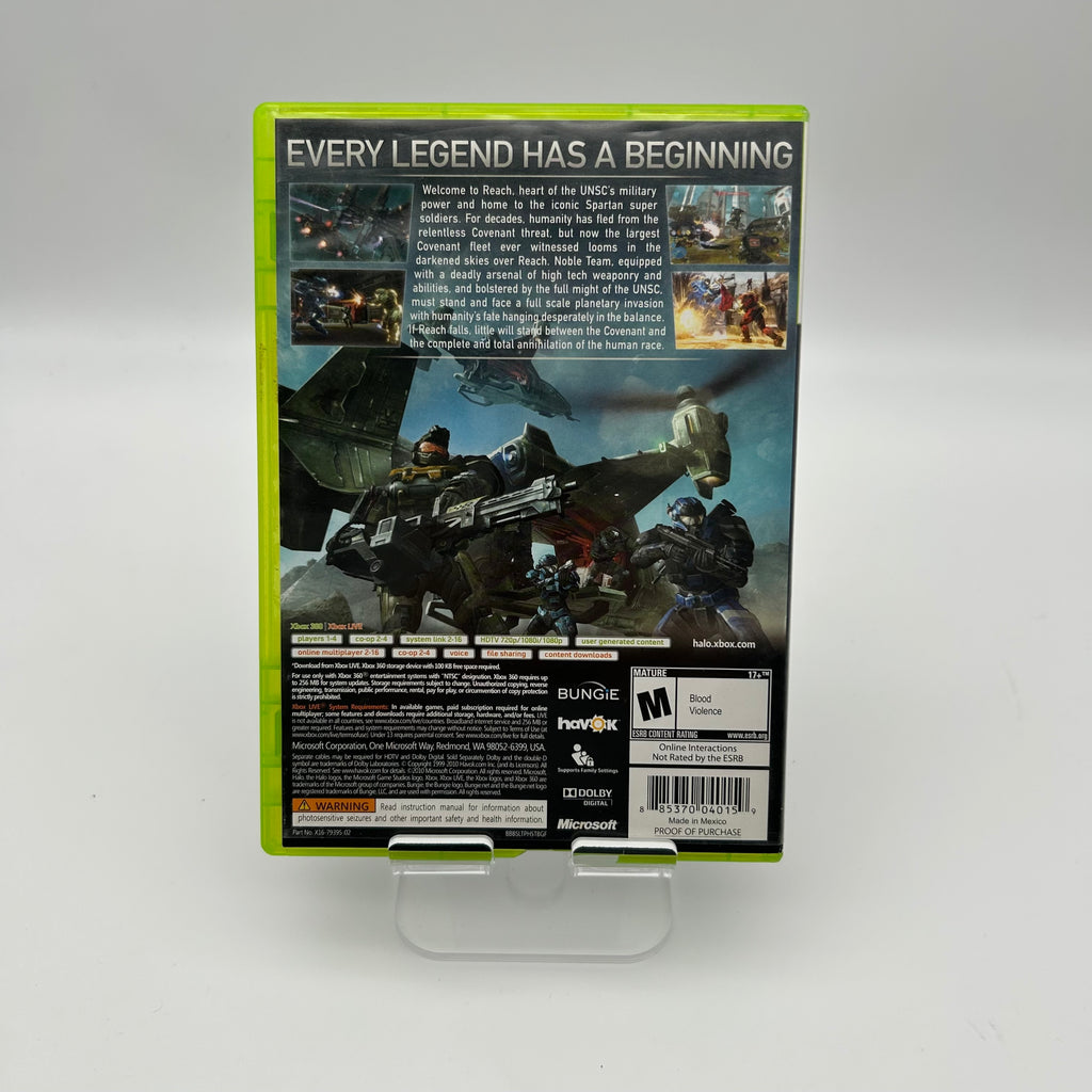 Halo: Reach Xbox 360 With Manual and Case - Used