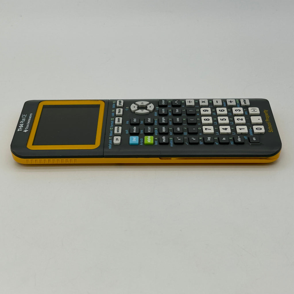 Texas Instruments TI 84 Plus Ce Yellow Calculator Graphing TI-84 Plus TI 84