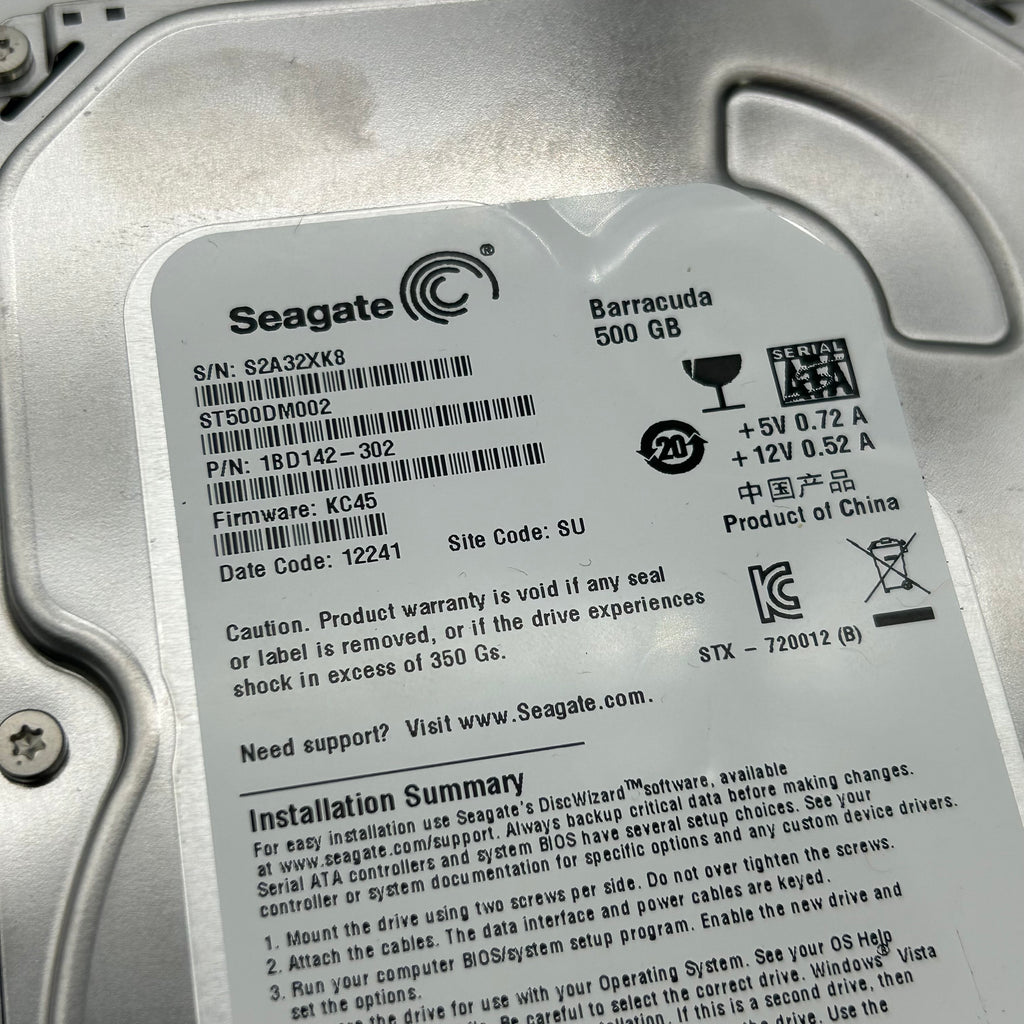 Lot of 11 Seagate Barracuda 500GB 3.5" SATA Hard Drives ST500DM002 UNTESTED