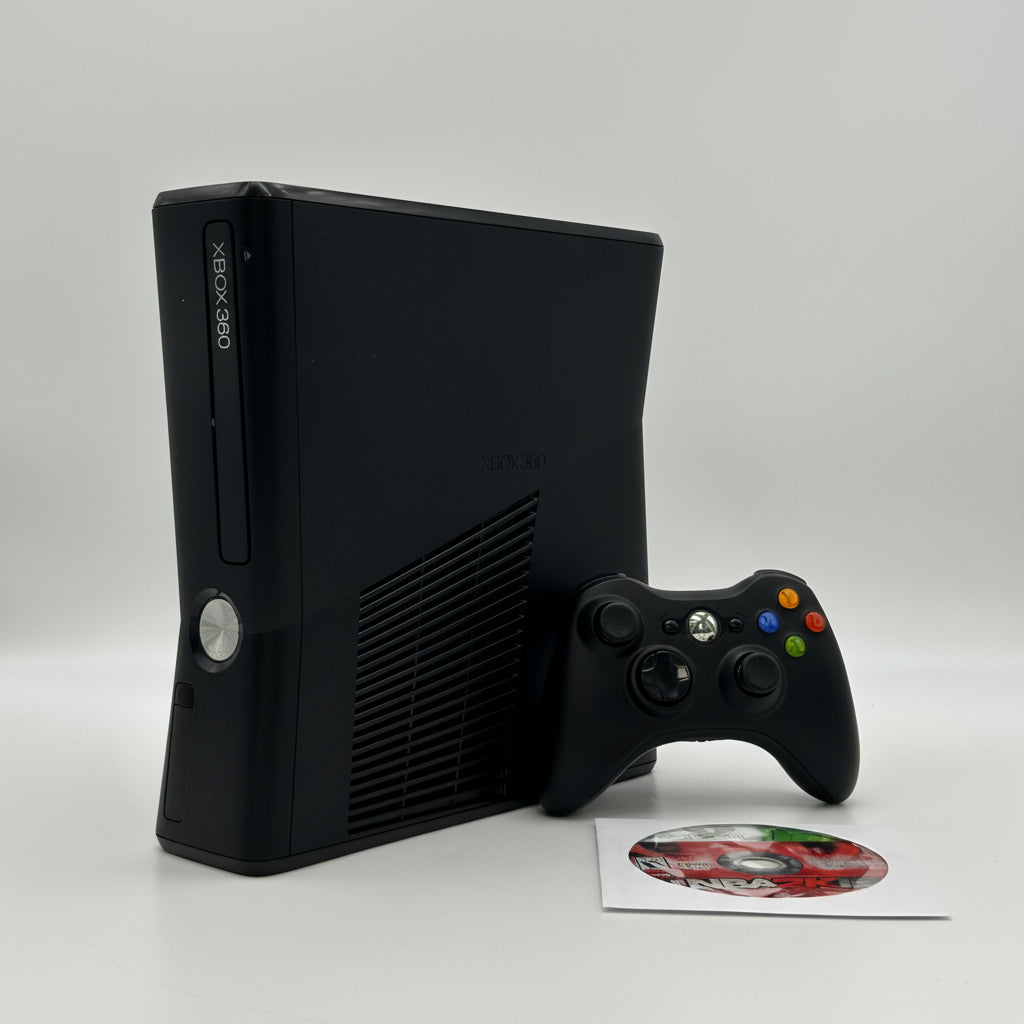 Microsoft Xbox 360 S 250GB Black Console Tested Working w/ NBA 2K15