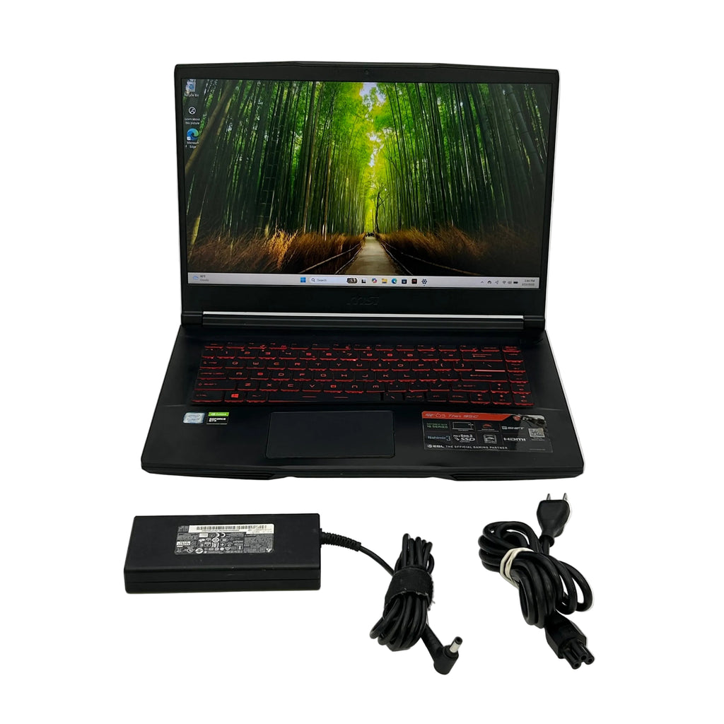 MSI GF63 Thin 15.6" Gaming Laptop | i7-9750H | GTX 1650 | 512GB (Trackpad Issue) - Used
